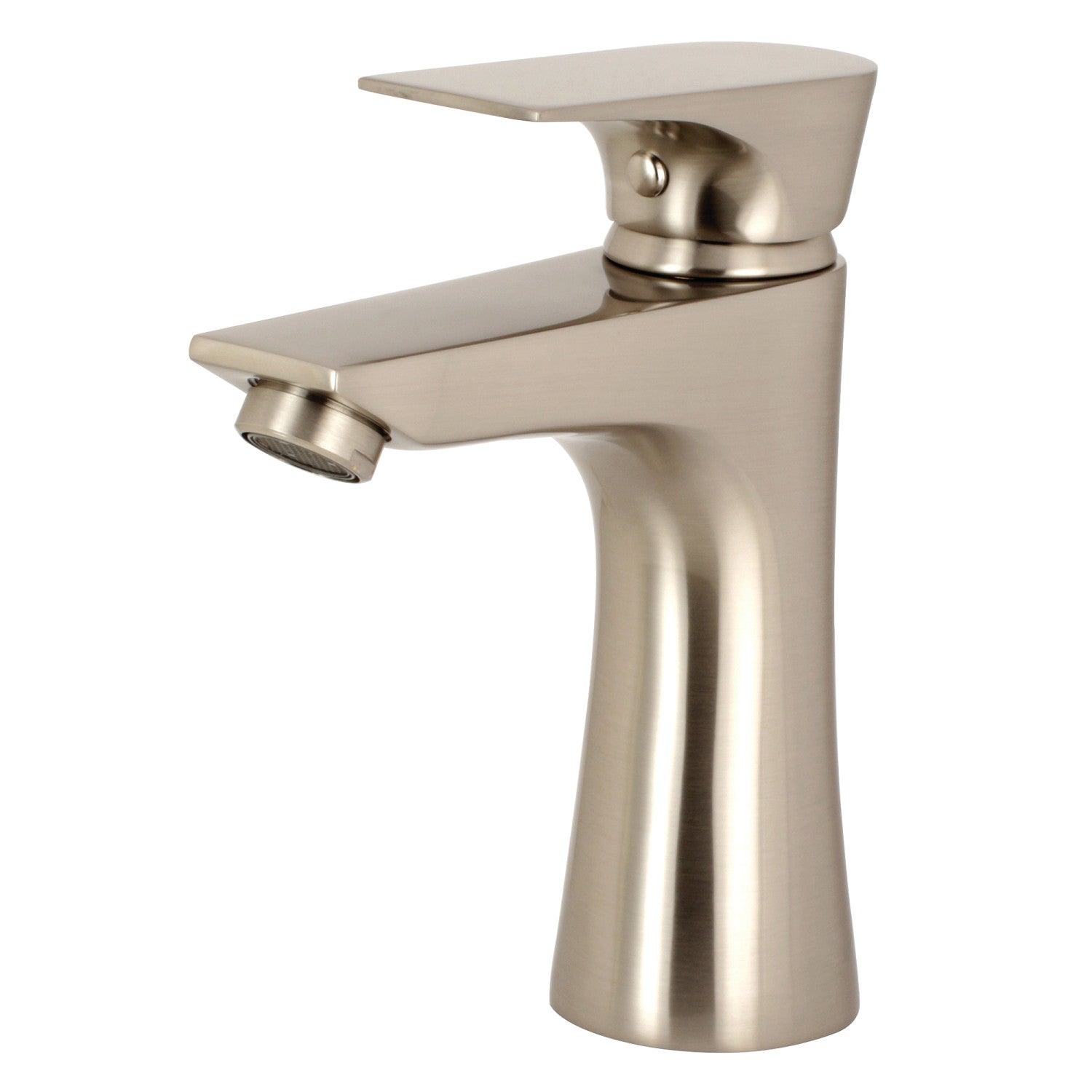 Kingston Sona LS4228XL - Millennium One-Handle 1-Hole Bathroom Faucet with Push Pop-Up Drain, Brushed Nickel