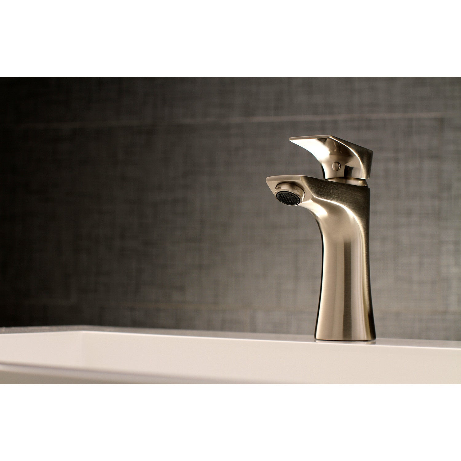 Kingston Sona LS4228XL - Millennium One-Handle 1-Hole Bathroom Faucet with Push Pop-Up Drain, Brushed Nickel — thumbnail 3