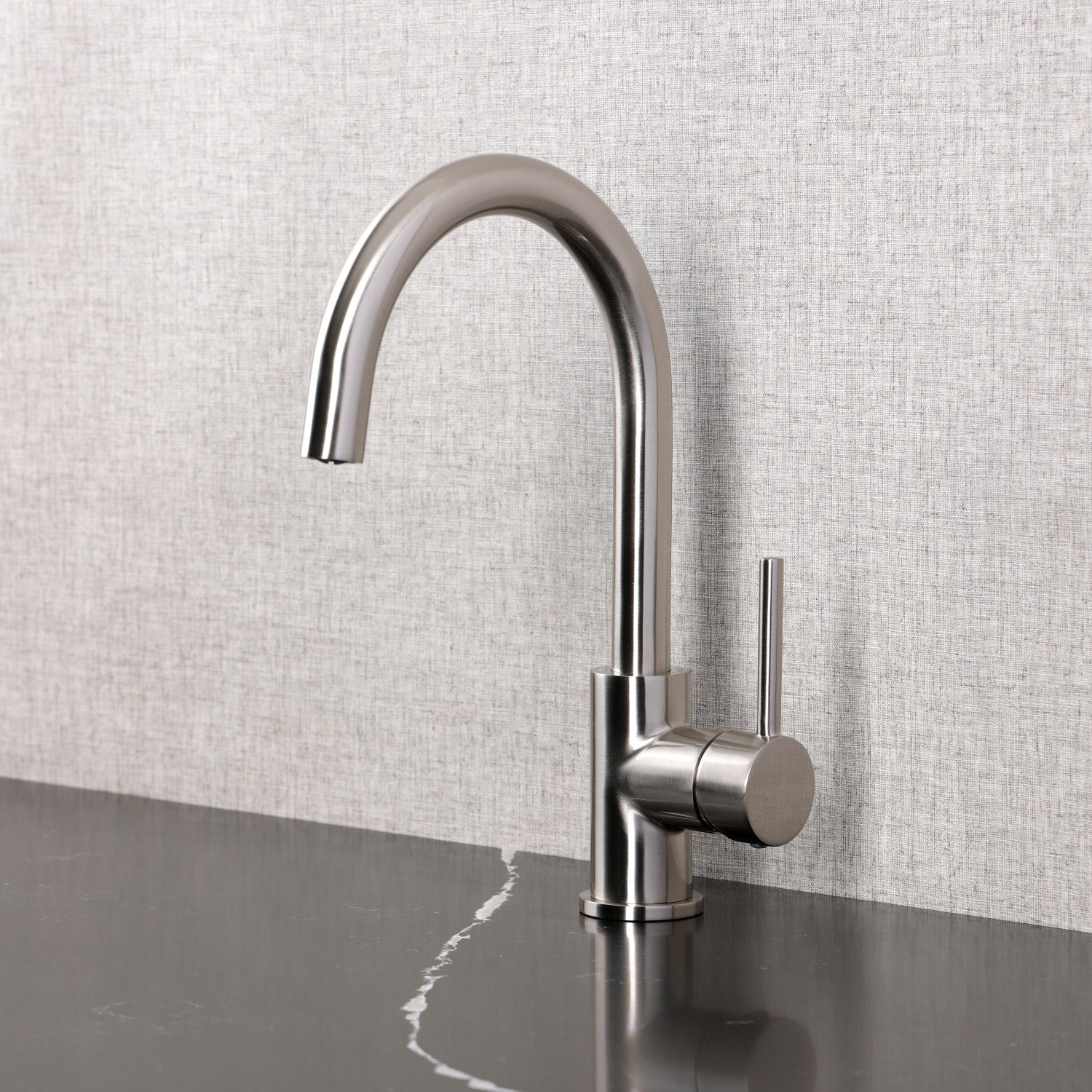 Kingston Sona LS8238DL - Concord Single-Handle 1-Hole Deck Mount Vessel Faucet, Brushed Nickel — thumbnail 3