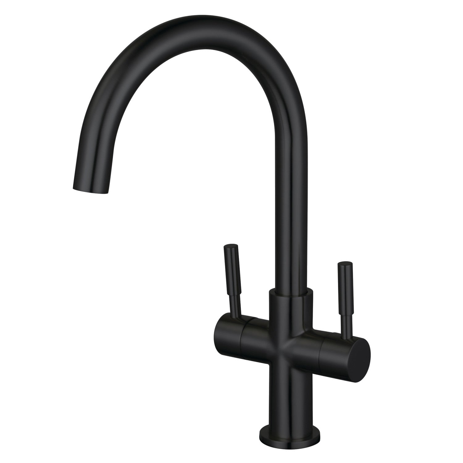Kingston Sona LS8290DL - Concord Two-Handle 1-Hole Deck Mount Vessel Faucet, Matte Black
