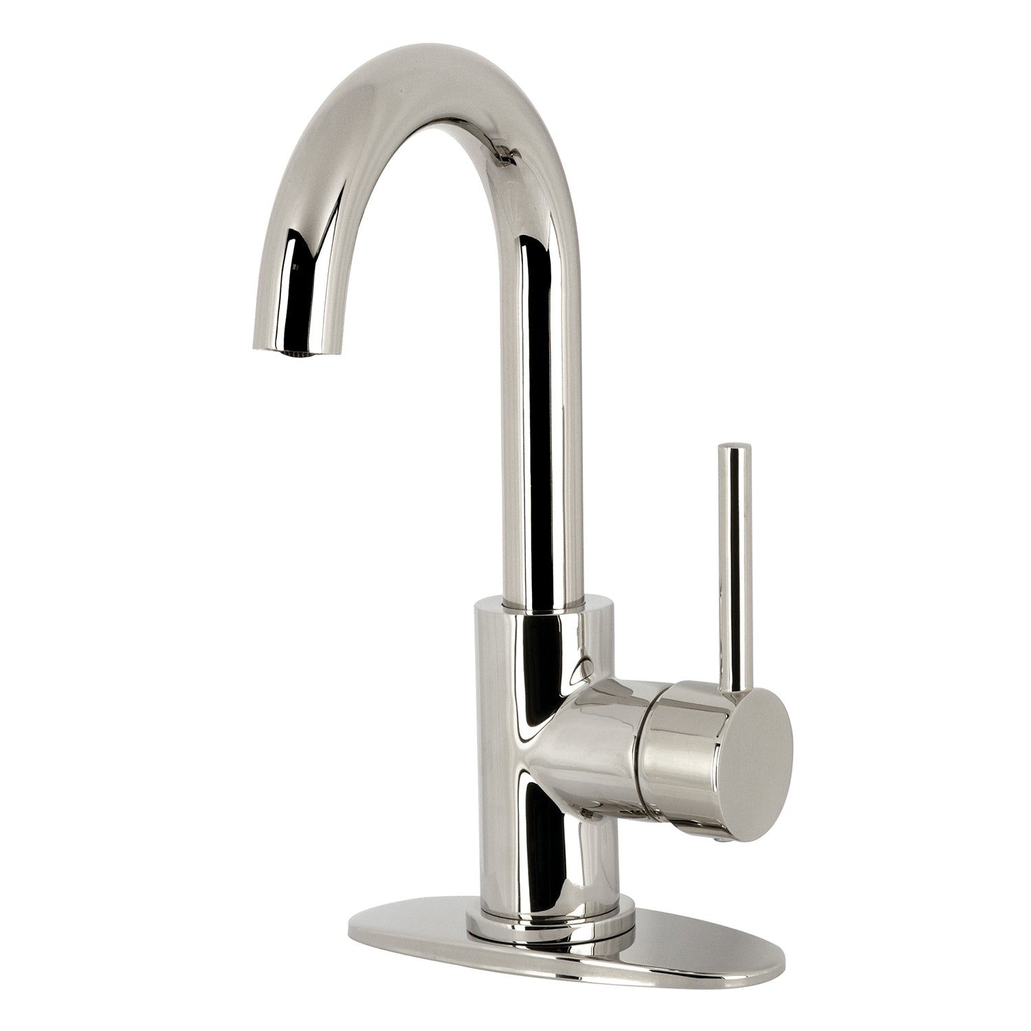 Kingston Sona LS853DLPN - Concord One-Handle 1-Hole Deck Mount Bar Faucet, Polished Nickel