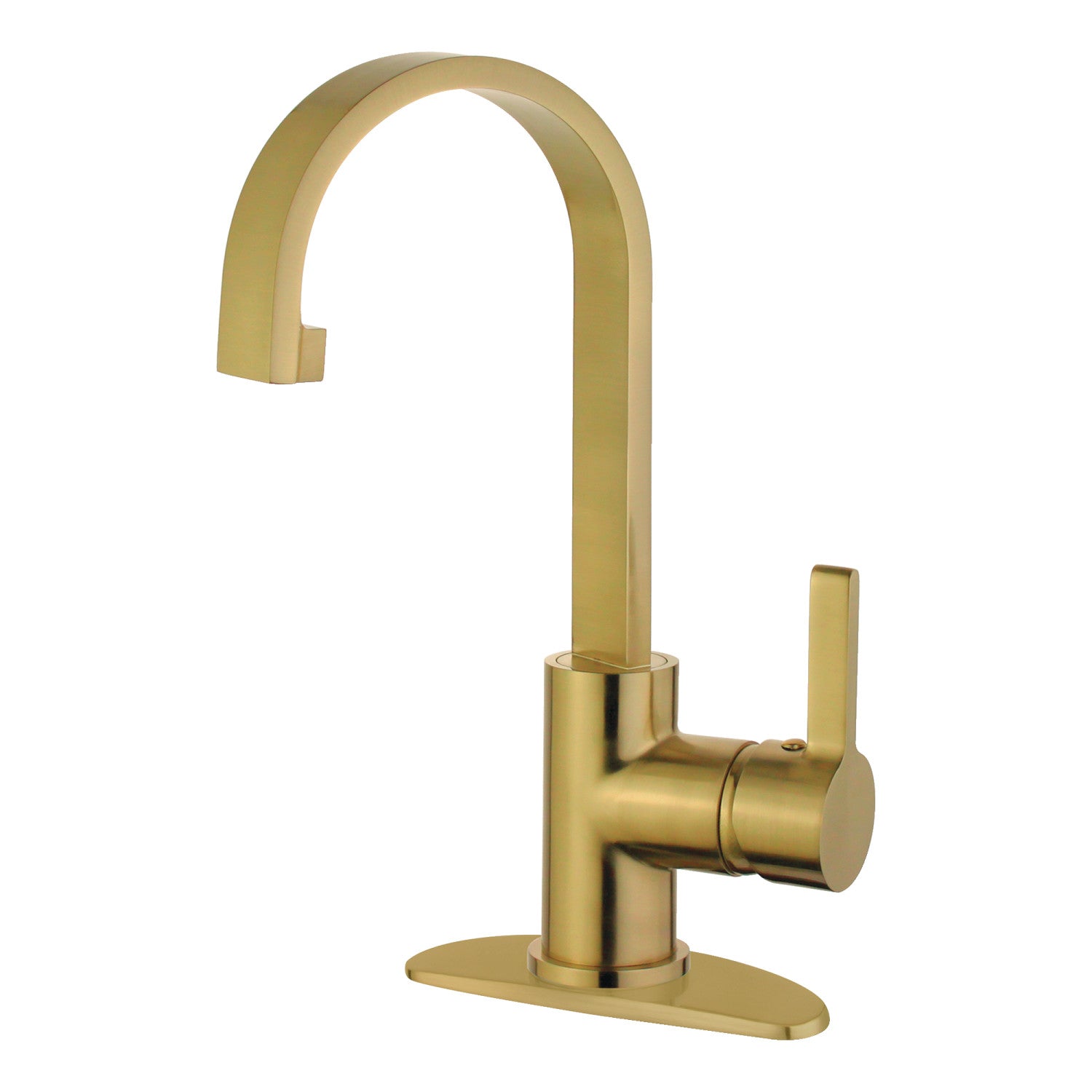 Kingston Sona LS8613CTL - Continental One-Handle 1-Hole Deck Mount Bar Faucet, Brushed Brass