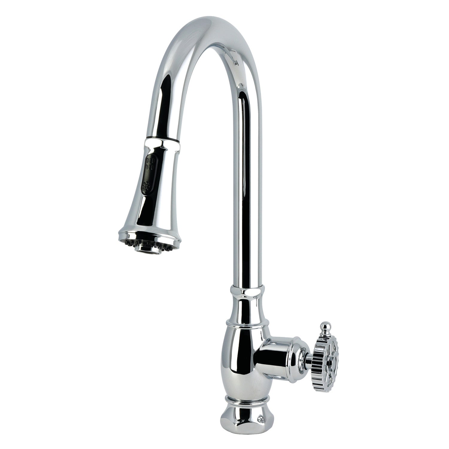 Kingston Fuller LS8691CG Single-Handle Pull-Down Kitchen Faucet, Polished Chrome
