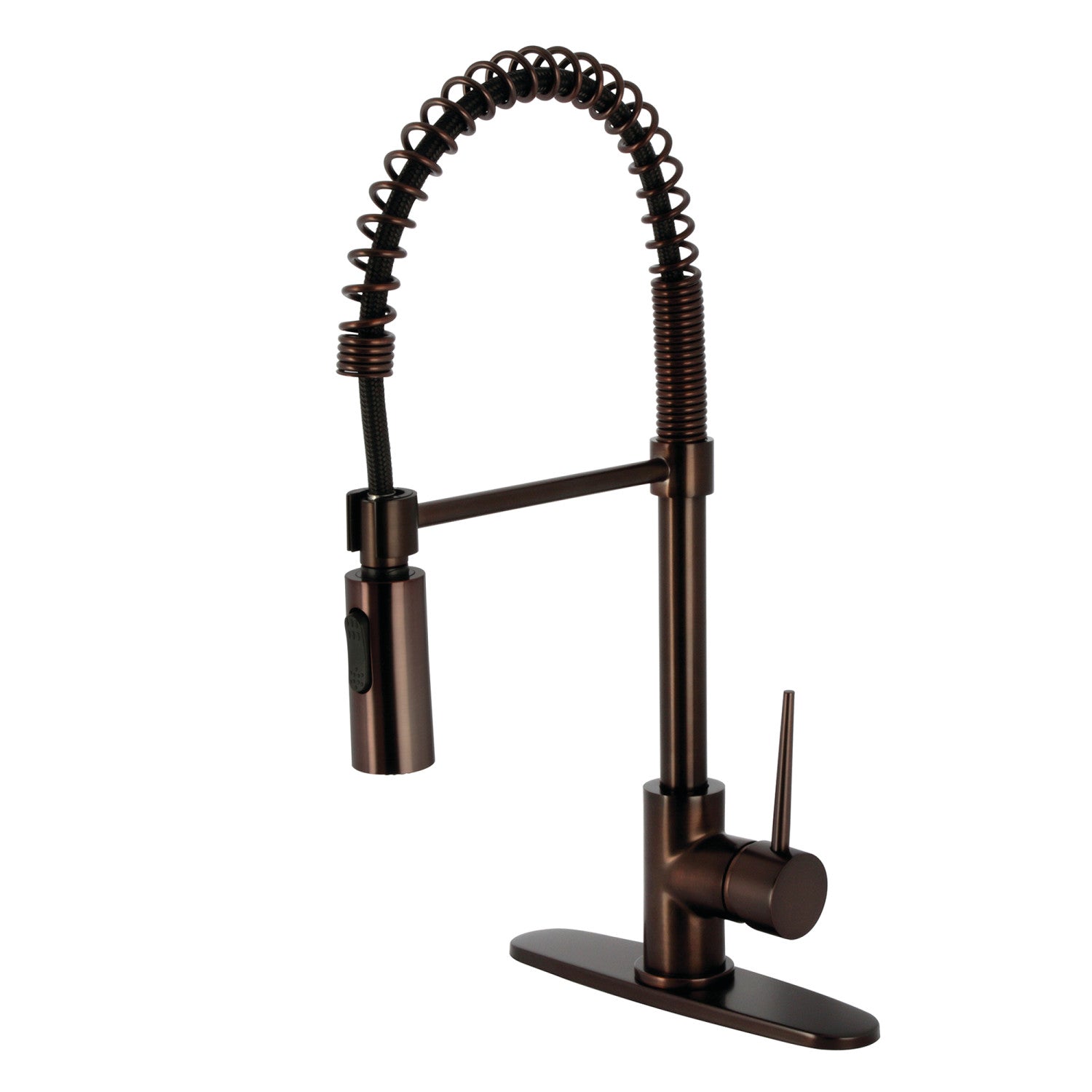 Kingston Sona LS8775NYL - New York Single-Handle 1-Hole Deck Mount Pre-Rinse Kitchen Faucet, Oil Rubbed Bronze