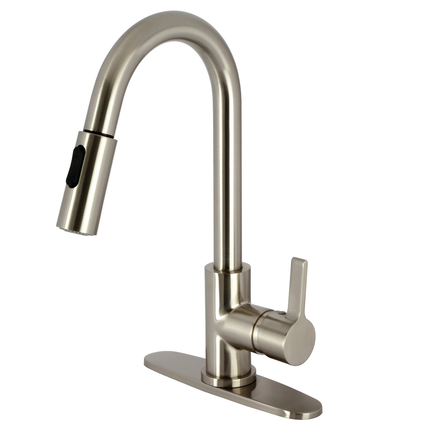 Kingston Sona LS8788CTL - Continental Single-Handle Pull-Down Kitchen Faucet, Brushed Nickel