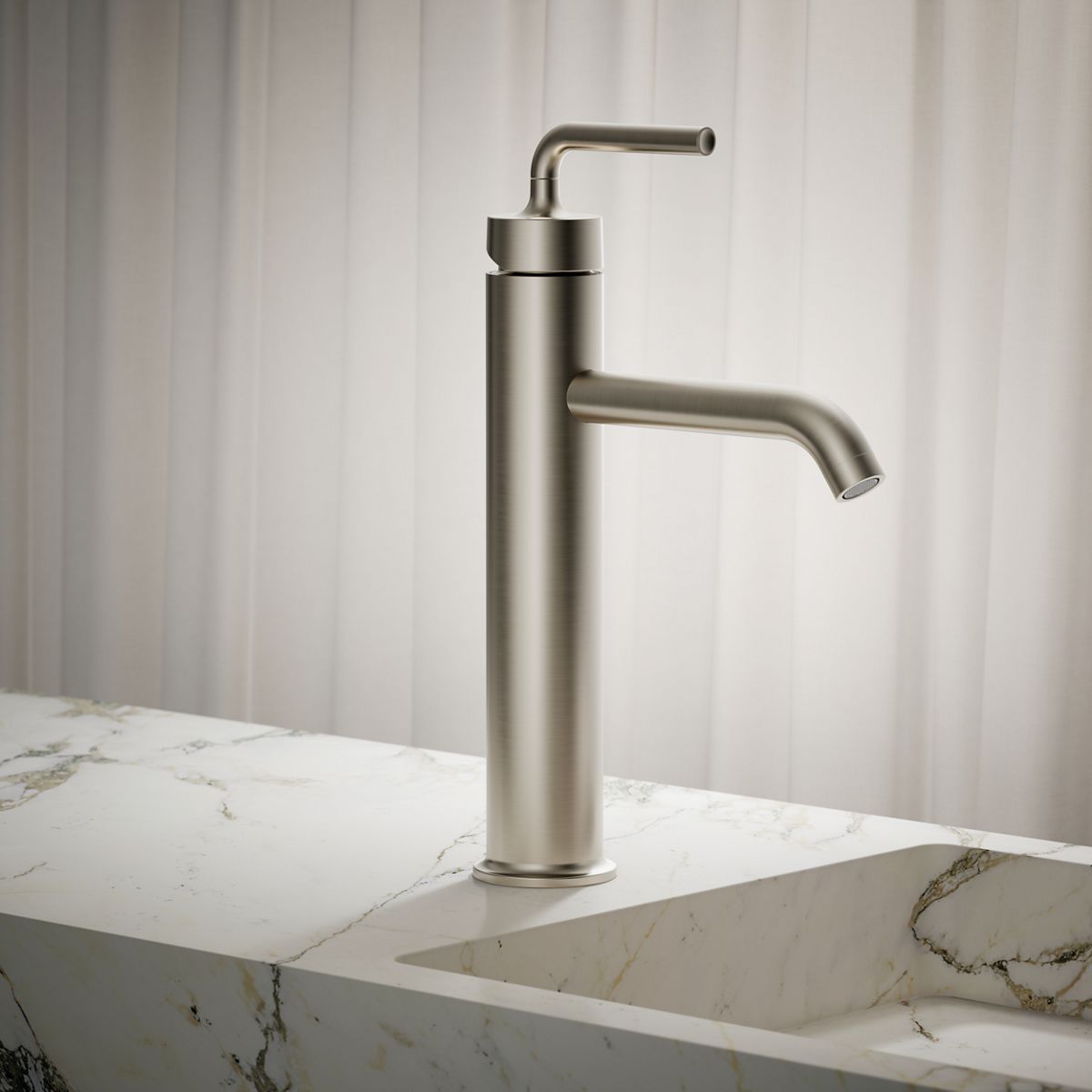 Purist® Tall single-handle bathroom sink faucet with Lever handle, 1.2 gpm — thumbnail 2