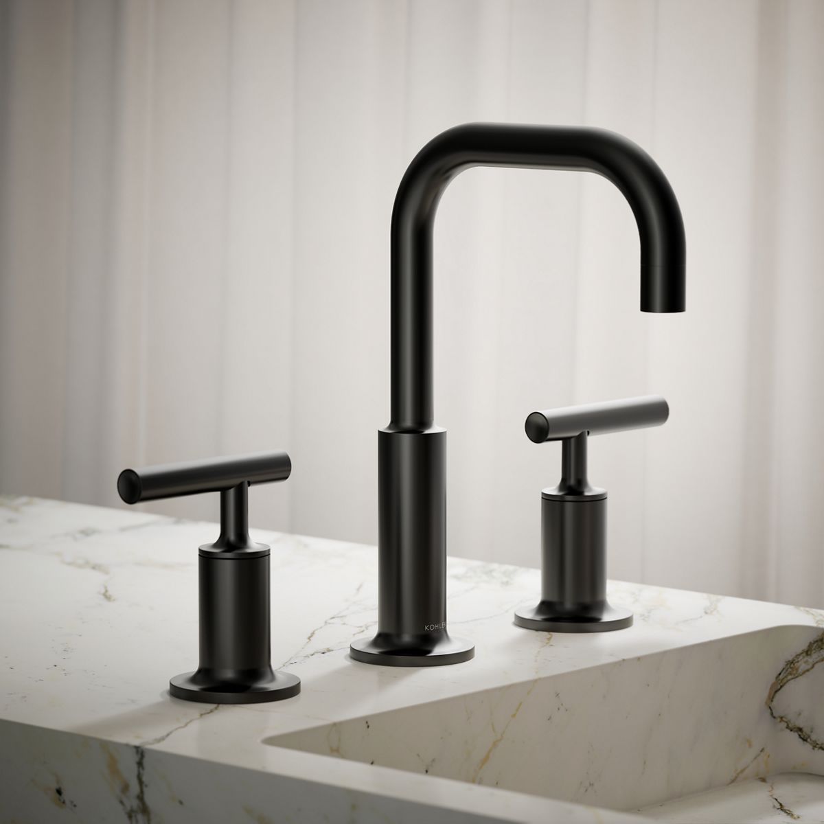 Purist® Widespread bathroom sink faucet with Lever handles, 1.2 gpm — thumbnail 2
