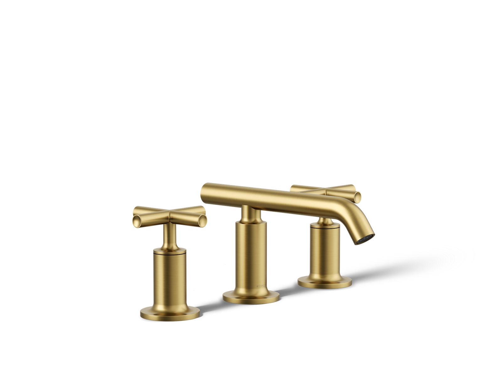 Purist® Widespread bathroom sink faucet with Cross handles, 1.2 gpm