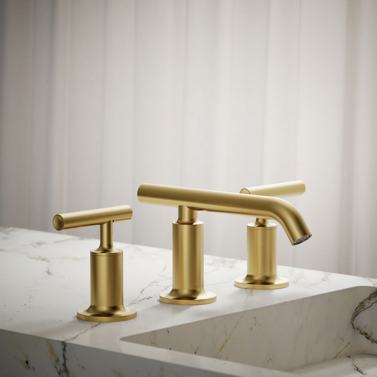 Purist® Widespread bathroom sink faucet with Lever handles, 1.2 gpm — thumbnail 2
