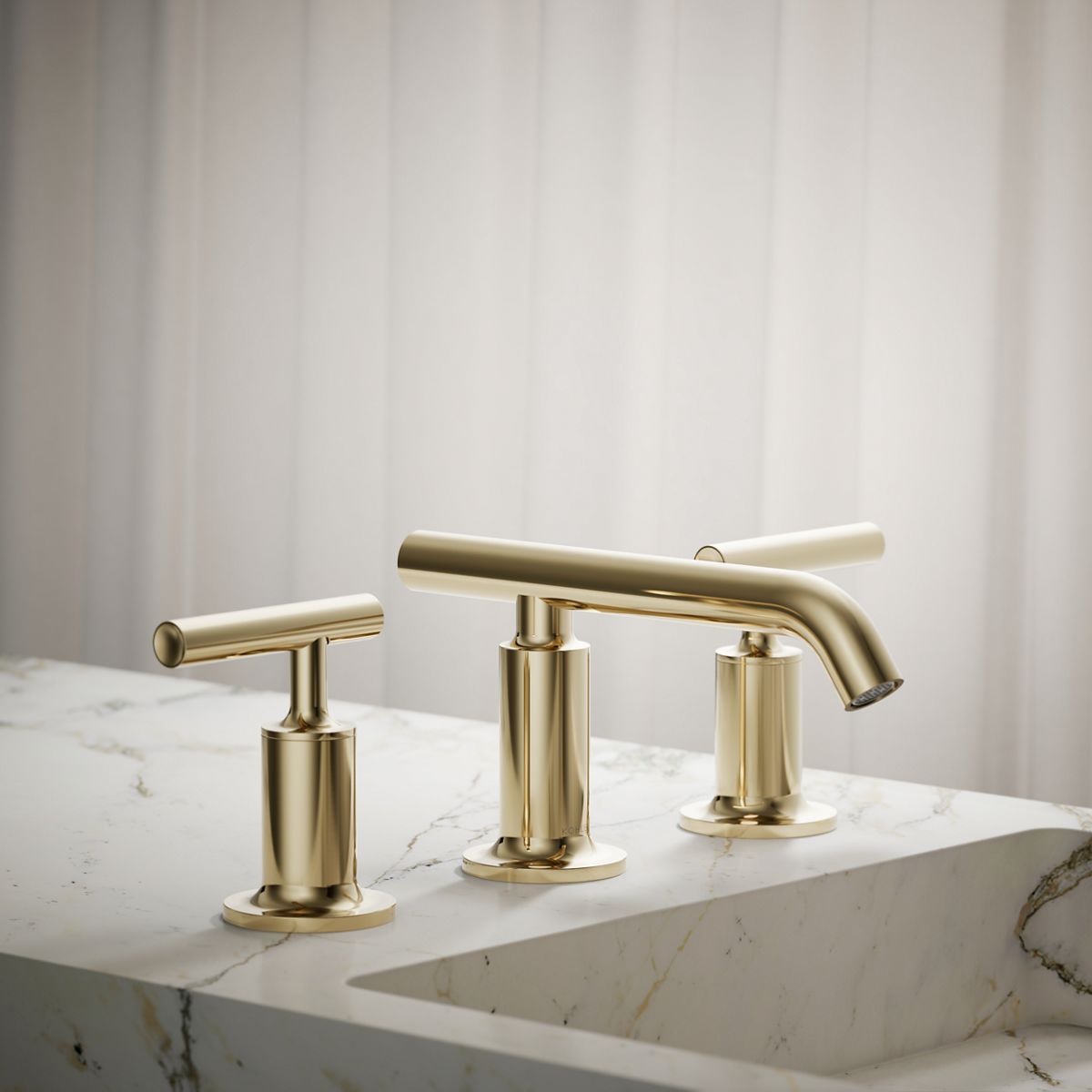 Purist® Widespread bathroom sink faucet with Lever handles, 1.2 gpm — thumbnail 2