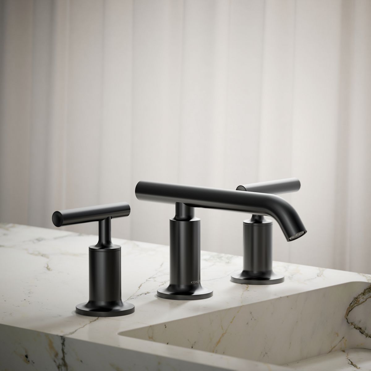 Purist® Widespread bathroom sink faucet with Lever handles, 1.2 gpm — thumbnail 2