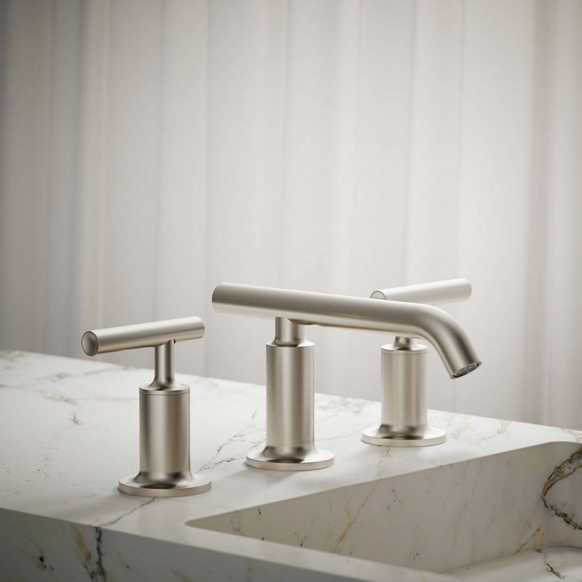 Purist® Widespread bathroom sink faucet with Lever handles, 1.2 gpm — thumbnail 2