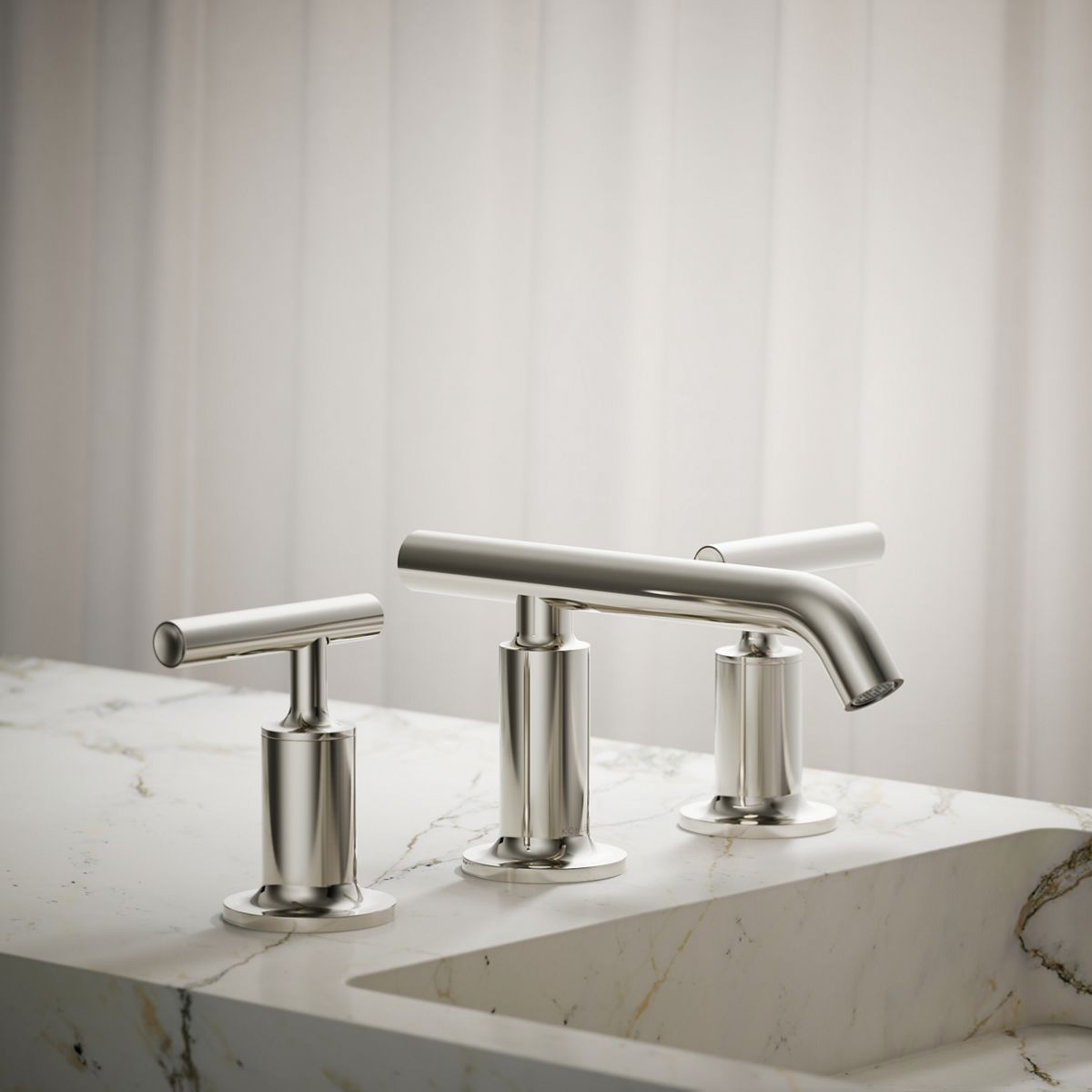Purist® Widespread bathroom sink faucet with Lever handles, 1.2 gpm — thumbnail 2
