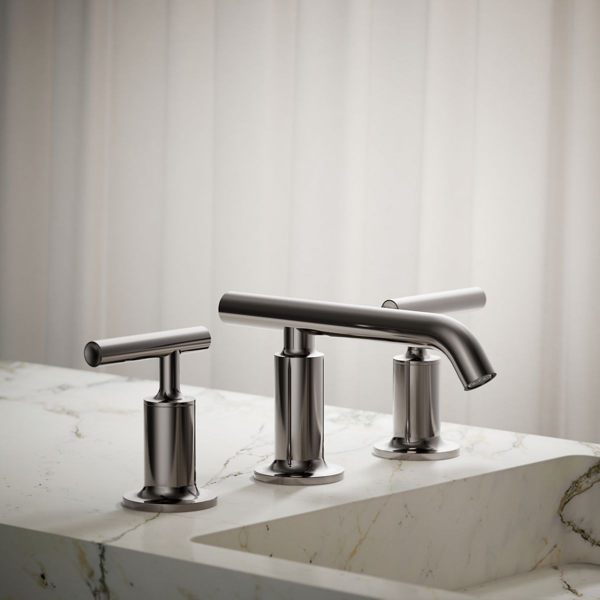 Purist® Widespread bathroom sink faucet with Lever handles, 1.2 gpm — thumbnail 2