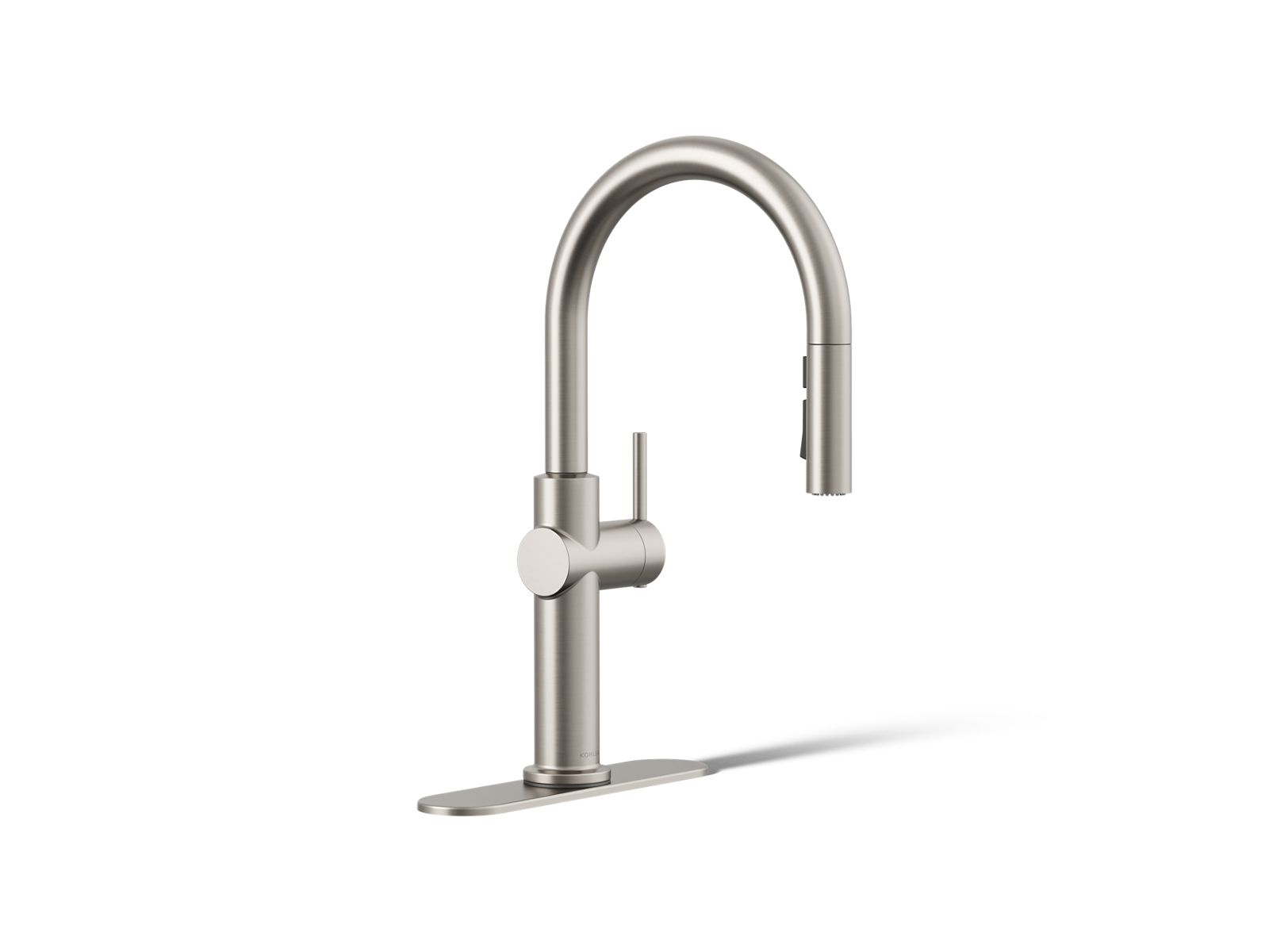 Crue® Pull-down kitchen sink faucet with three-function sprayhead