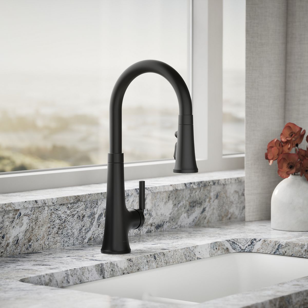 Tone® Pull-down kitchen sink faucet with three-function sprayhead — thumbnail 2