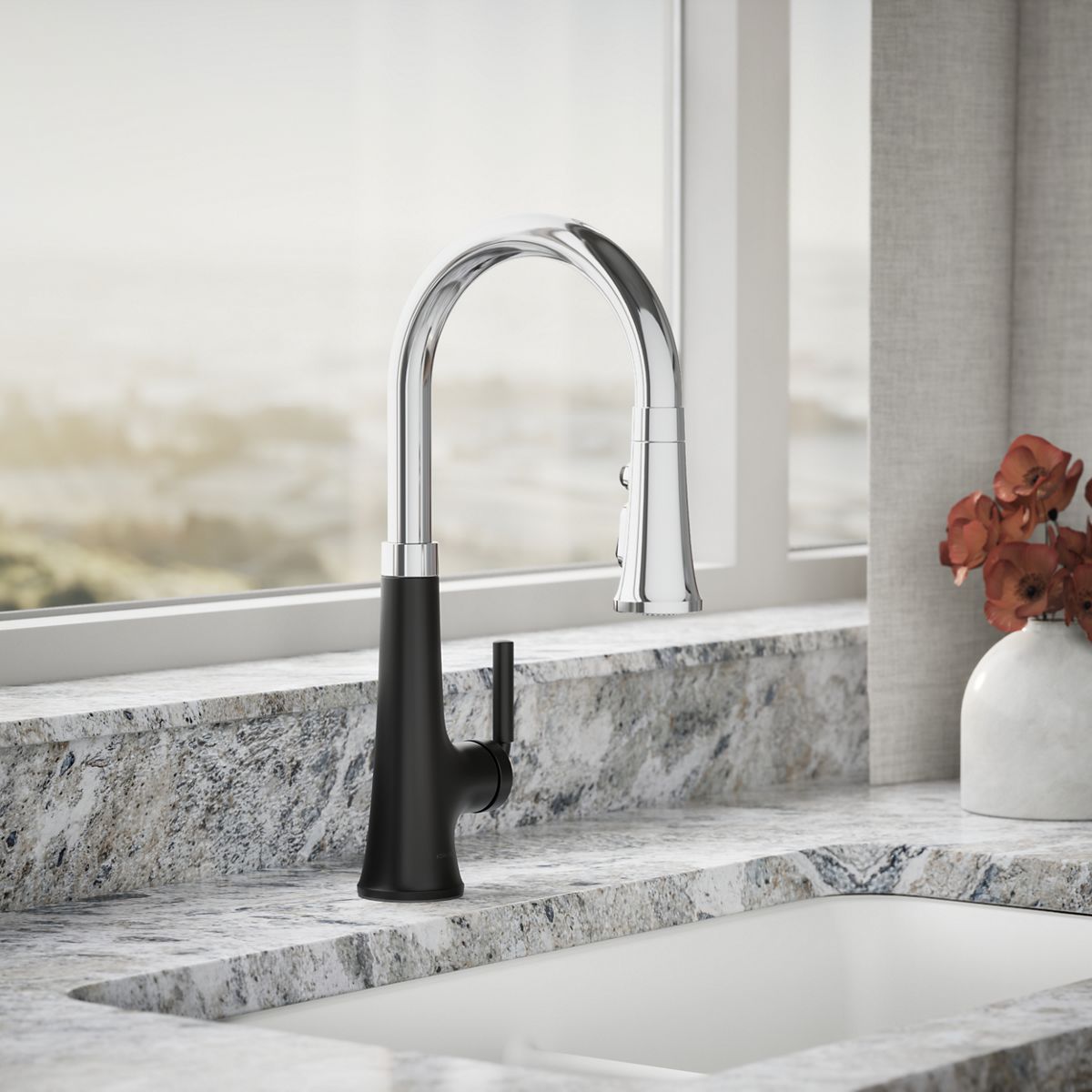 Tone® Pull-down kitchen sink faucet with three-function sprayhead — thumbnail 2