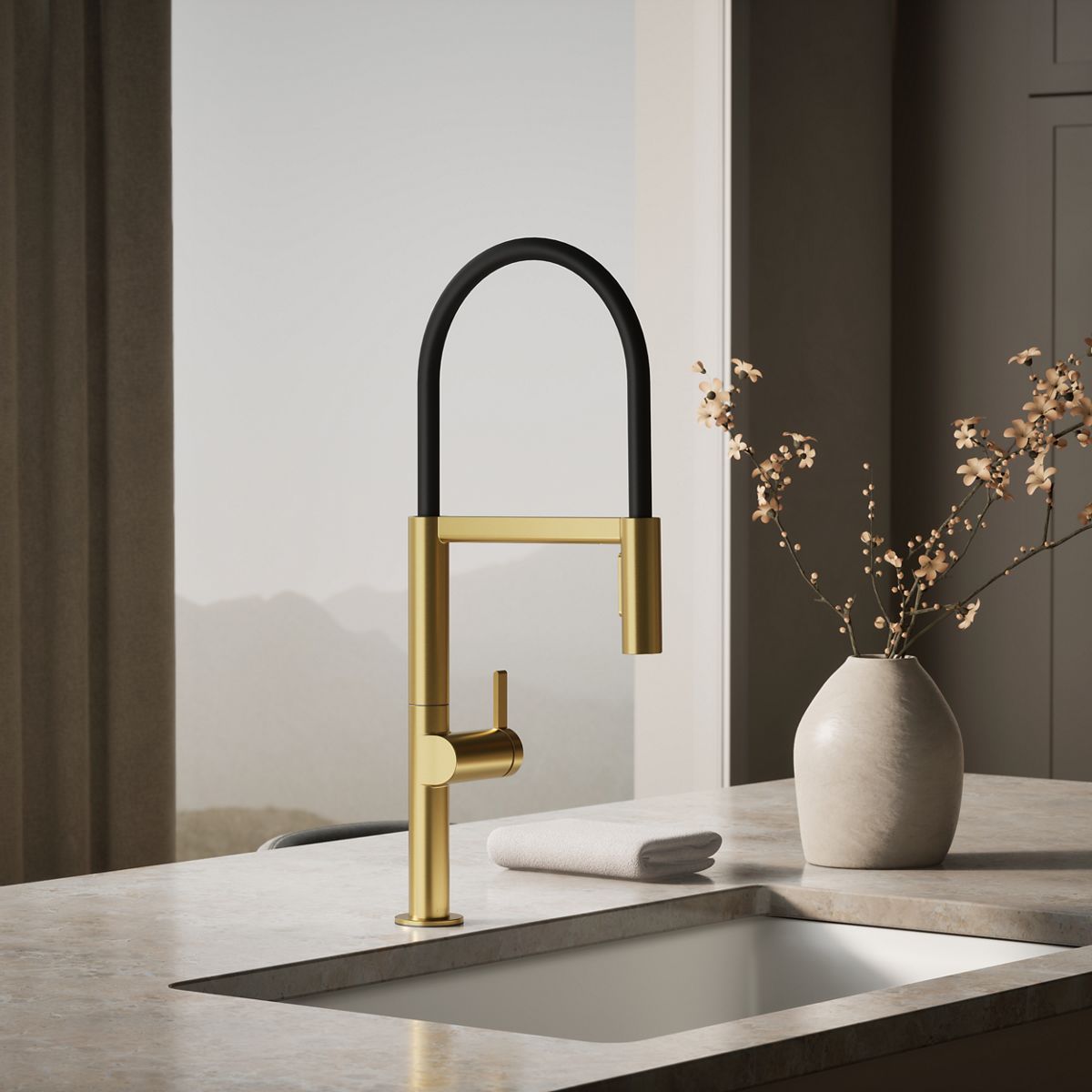 Components® Semi-professional kitchen sink faucet with two-function sprayhead — thumbnail 2