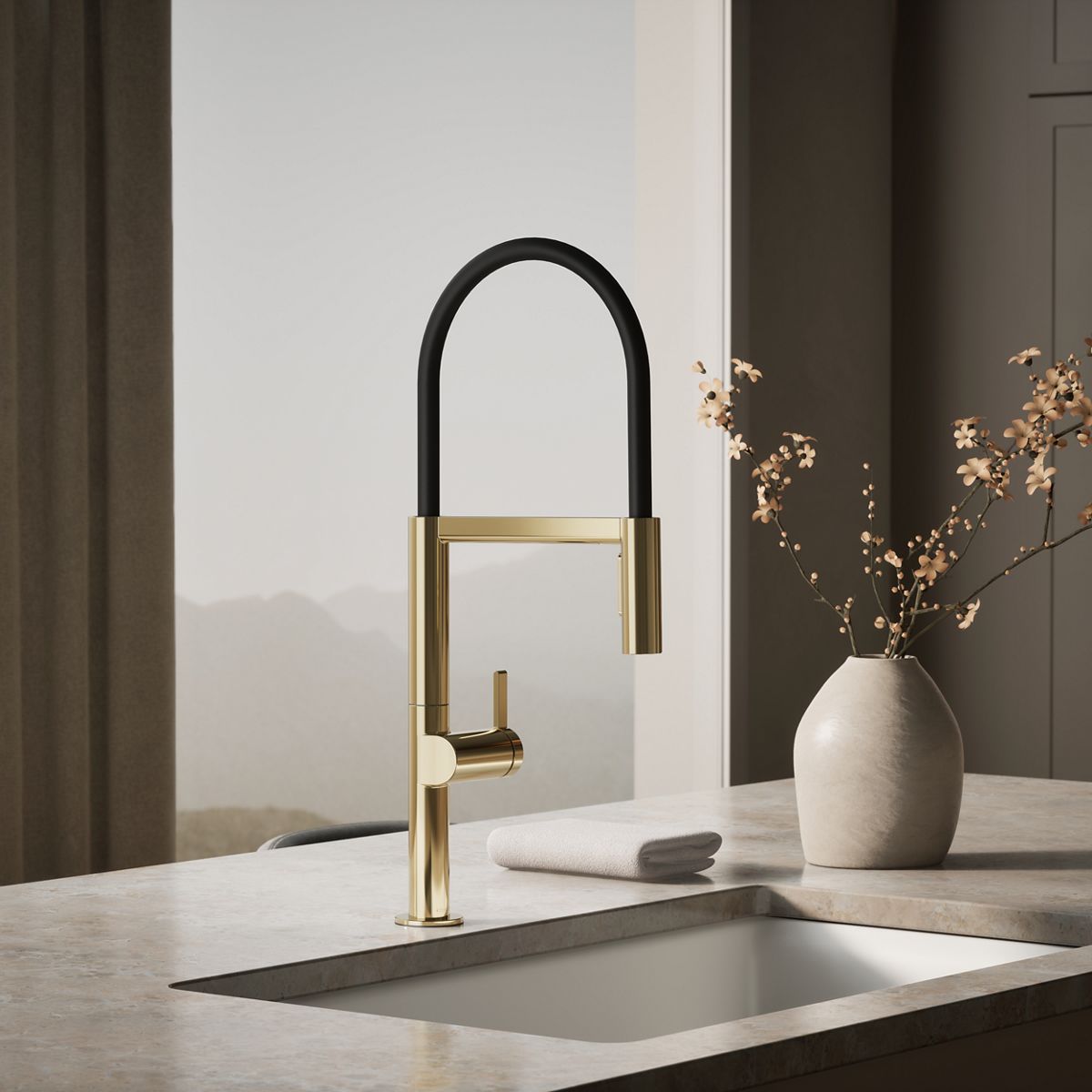 Components® Semi-professional kitchen sink faucet with two-function sprayhead — thumbnail 2