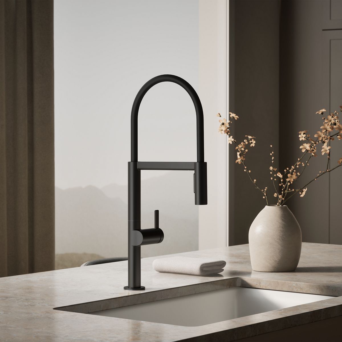 Components® Semi-professional kitchen sink faucet with two-function sprayhead — thumbnail 2