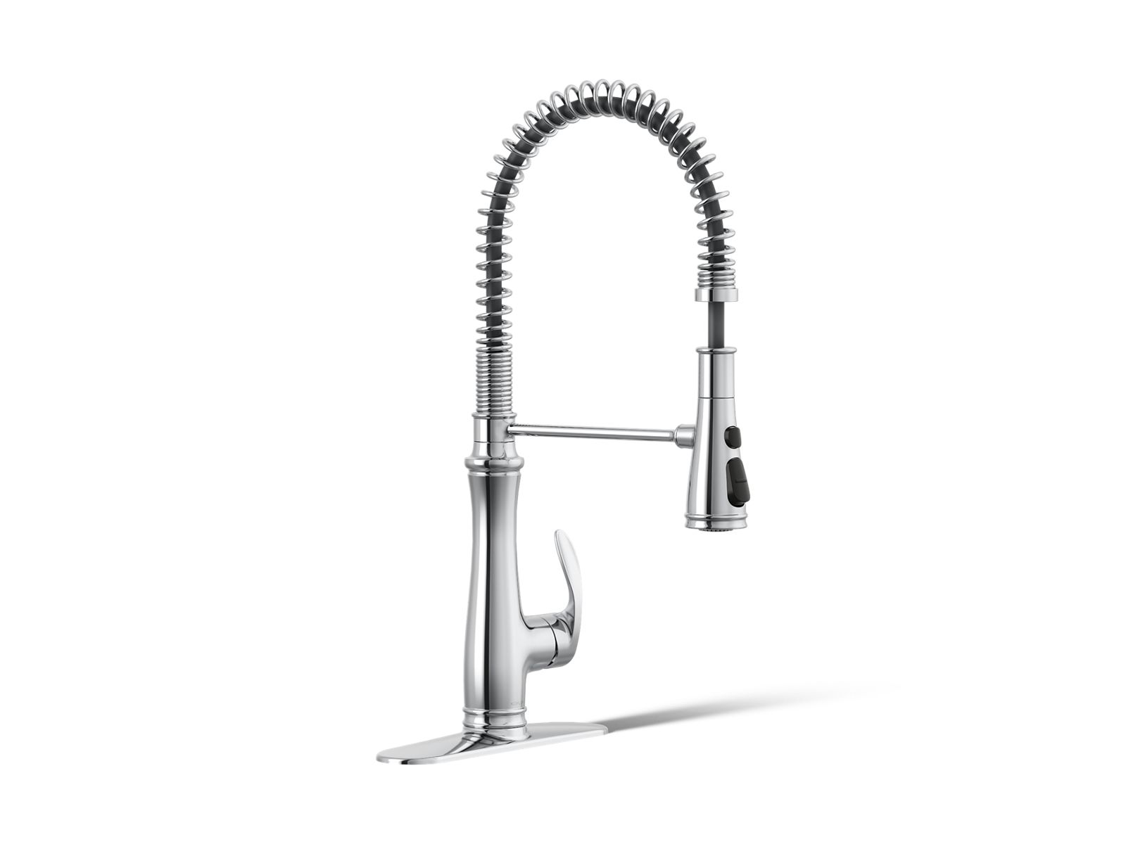 Bellera® Semi-professional kitchen sink faucet with three-function sprayhead — image 1