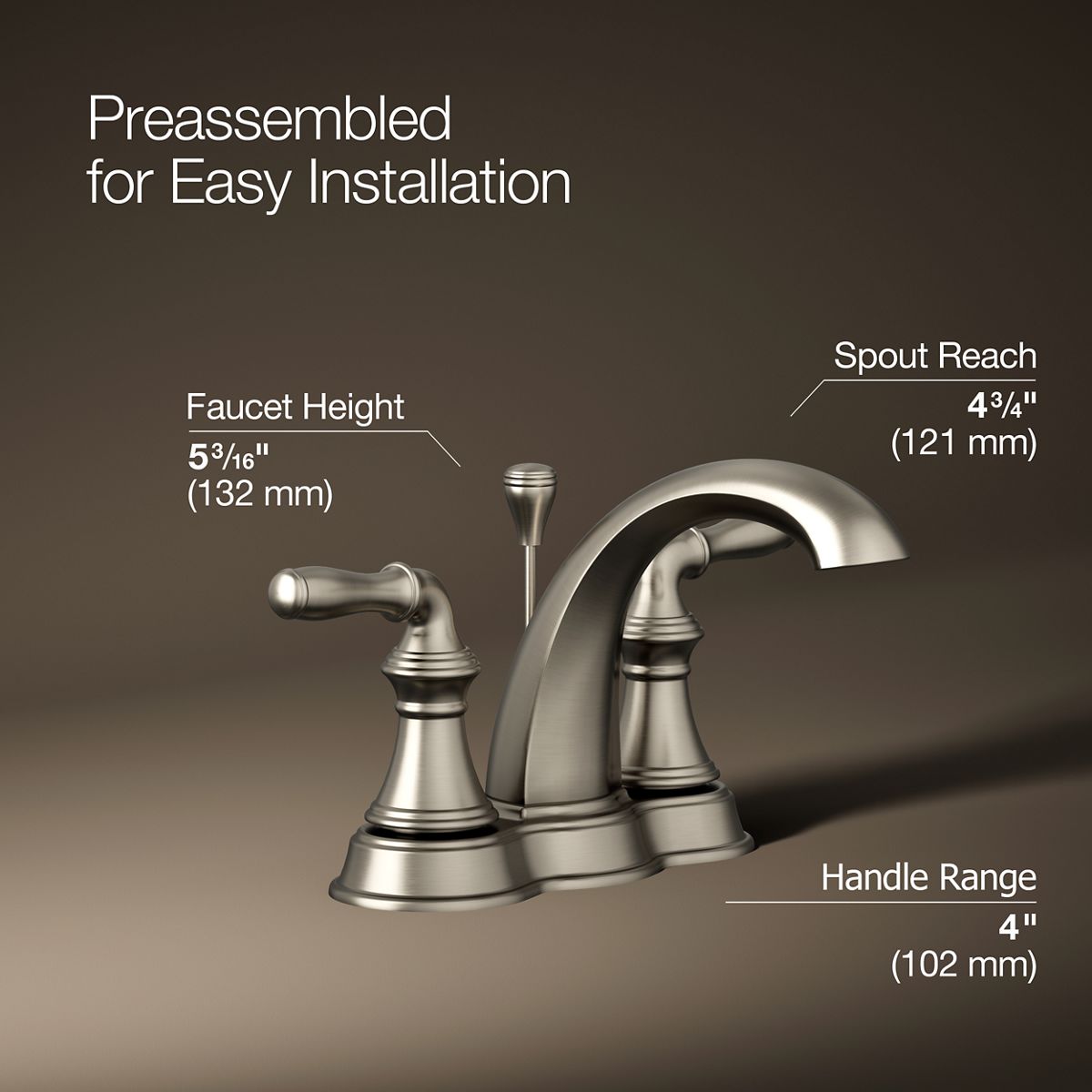 Devonshire® Centerset bathroom sink faucet, 1.2 gpm — thumbnail 3