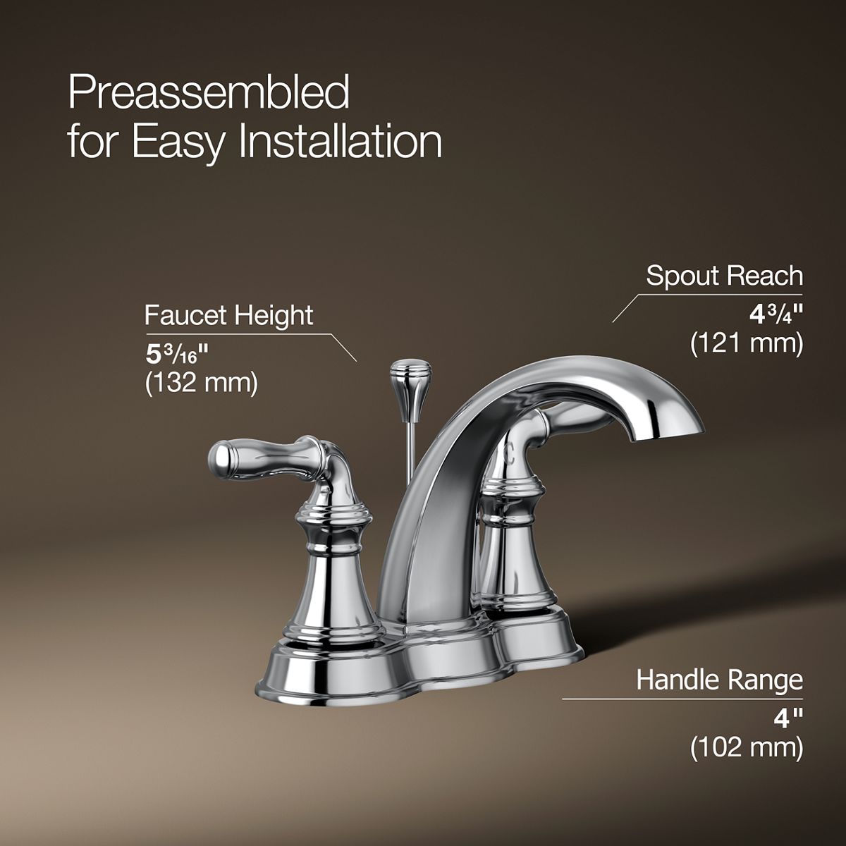 Devonshire® Centerset bathroom sink faucet, 1.2 gpm — thumbnail 3