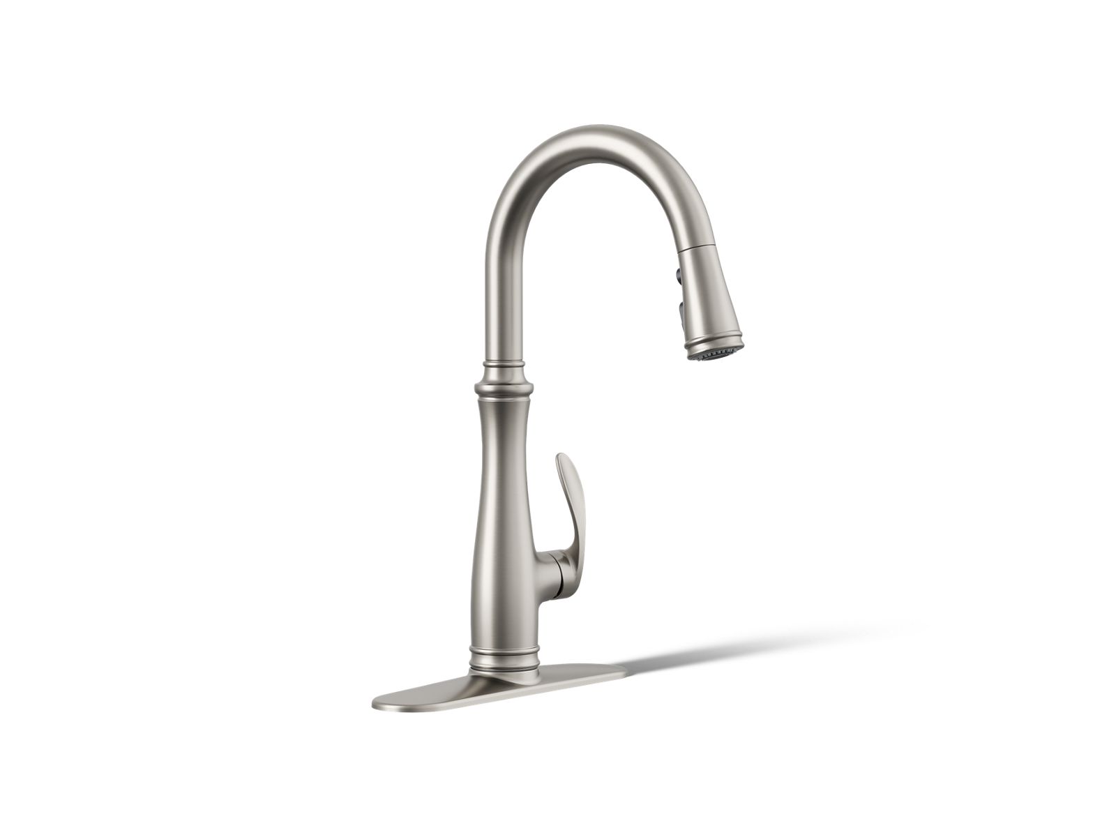 Bellera® Pull-down kitchen sink faucet with three-function sprayhead