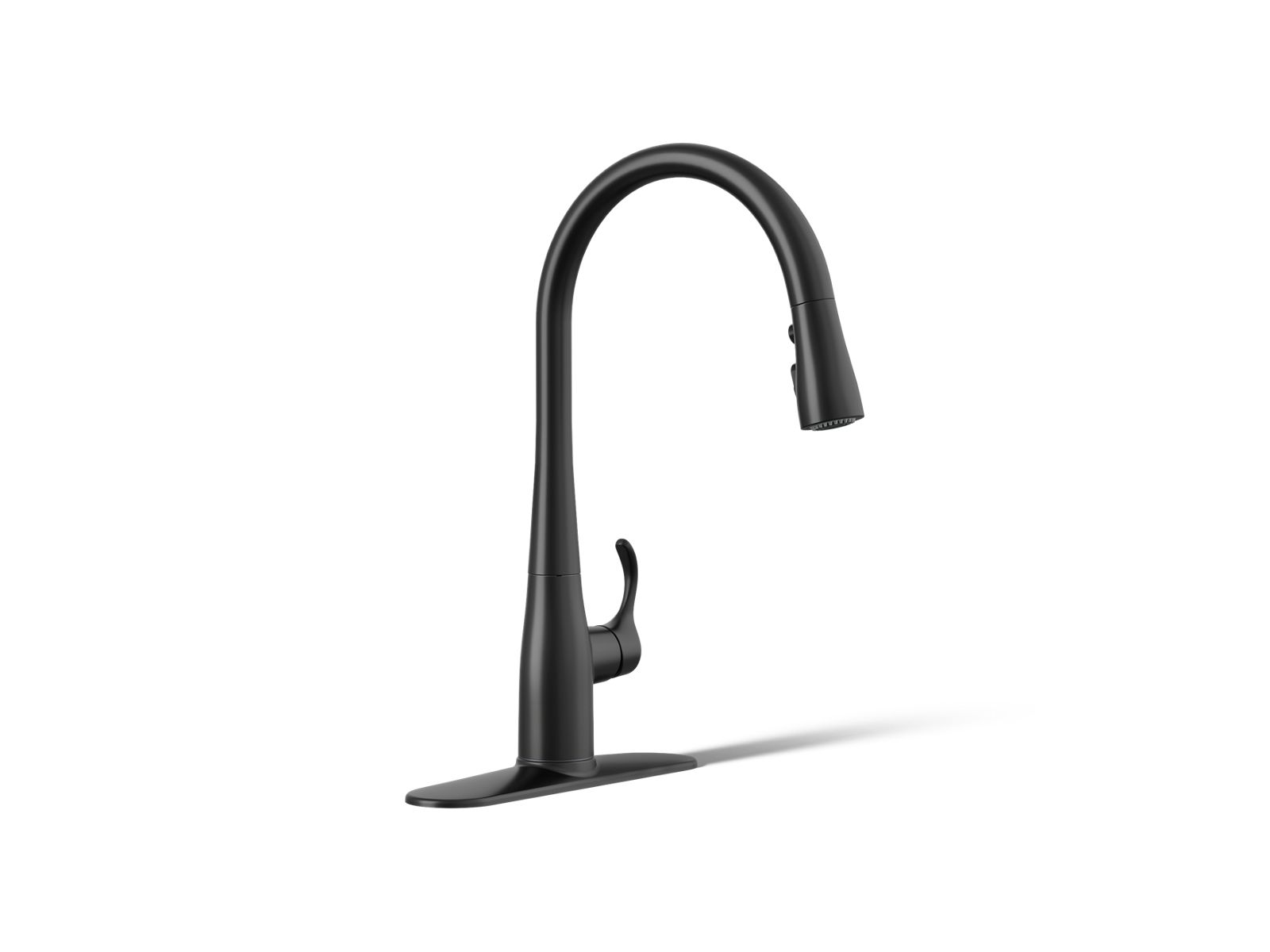 Simplice® Pull-down kitchen sink faucet with three-function sprayhead