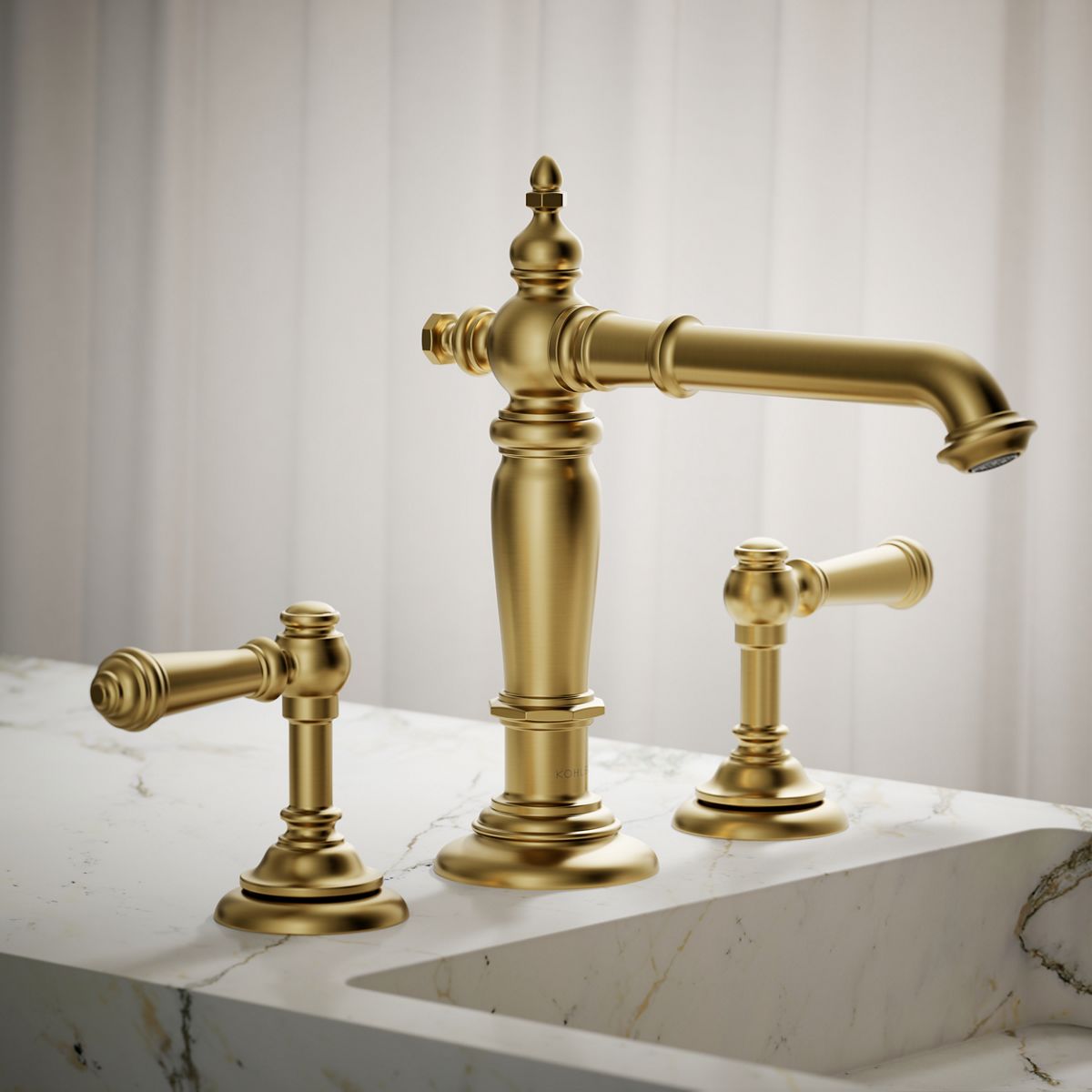 Artifacts® Bathroom sink faucet spout with Column design, 1.2 gpm — thumbnail 2