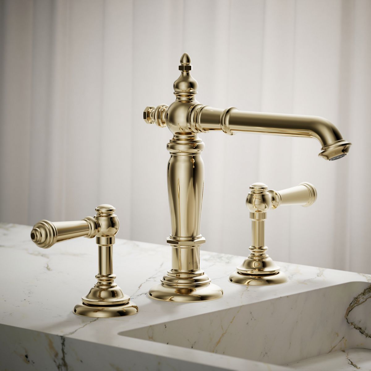 Artifacts® Bathroom sink faucet spout with Column design, 1.2 gpm — thumbnail 2
