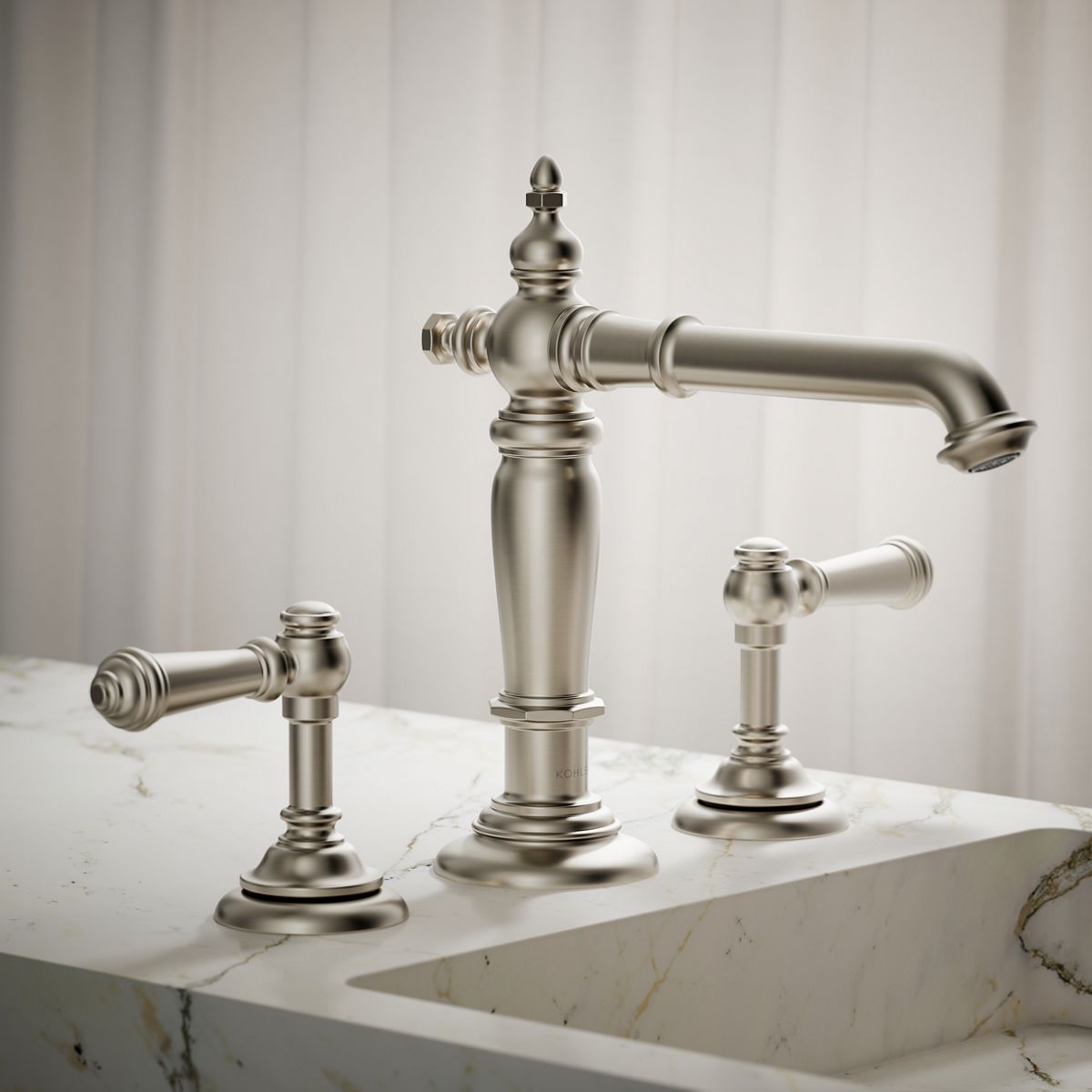Artifacts® Bathroom sink faucet spout with Column design, 1.2 gpm — thumbnail 2