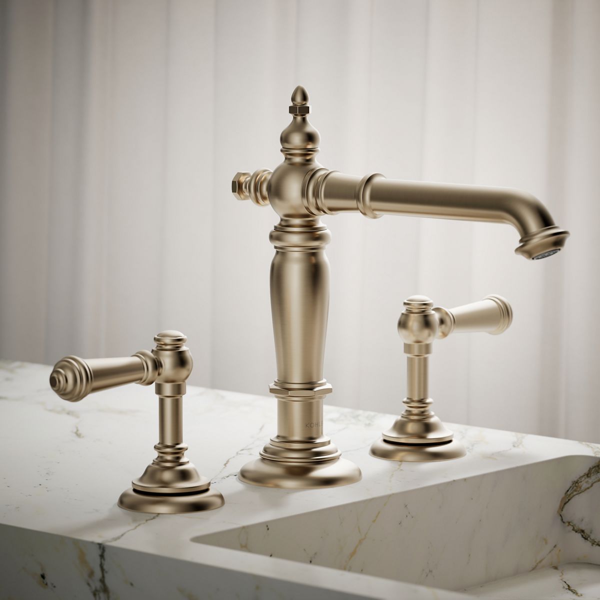 Artifacts® Bathroom sink faucet spout with Column design, 1.2 gpm — thumbnail 2