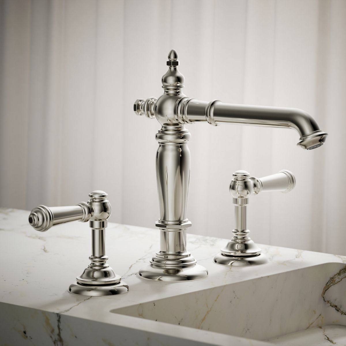 Artifacts® Bathroom sink faucet spout with Column design, 1.2 gpm — thumbnail 2