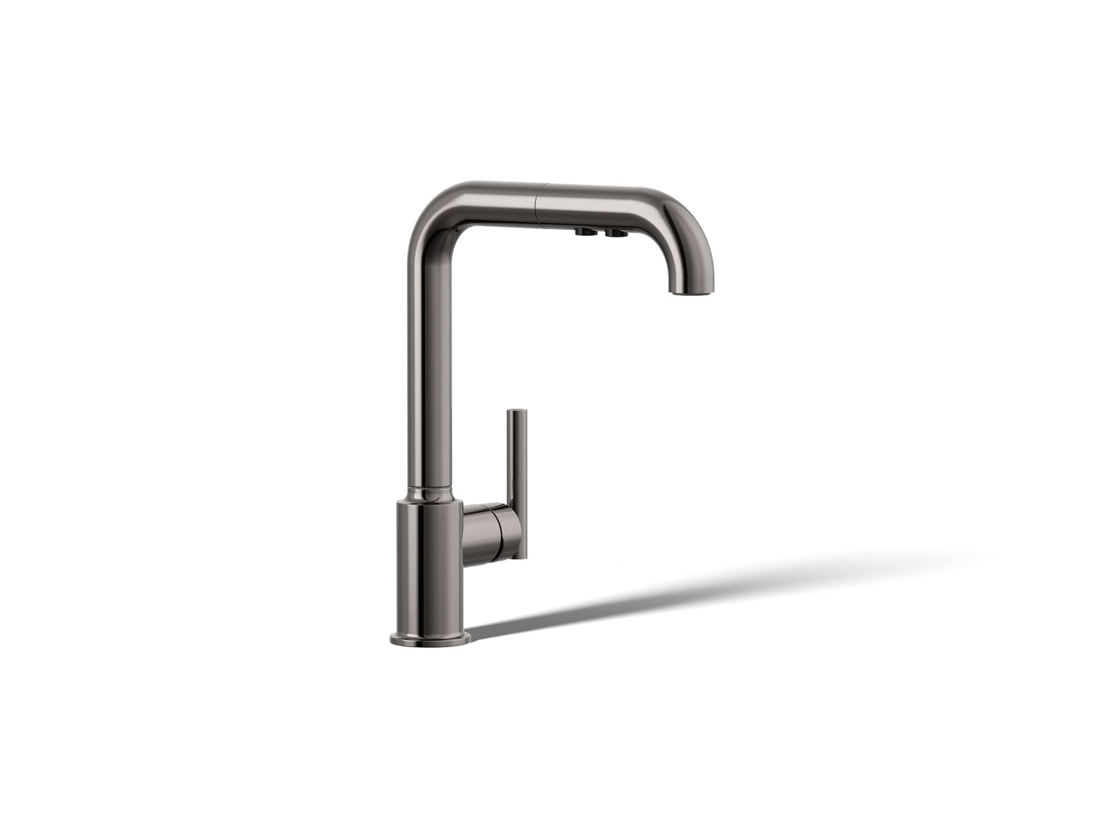 Purist® Pull-out kitchen sink faucet with three-function sprayhead