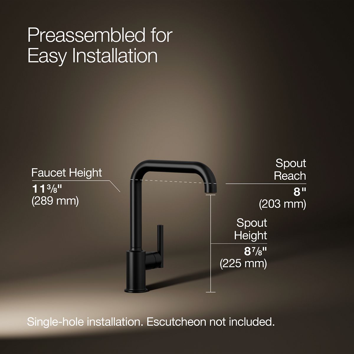 Purist® Single-handle kitchen sink faucet — thumbnail 3