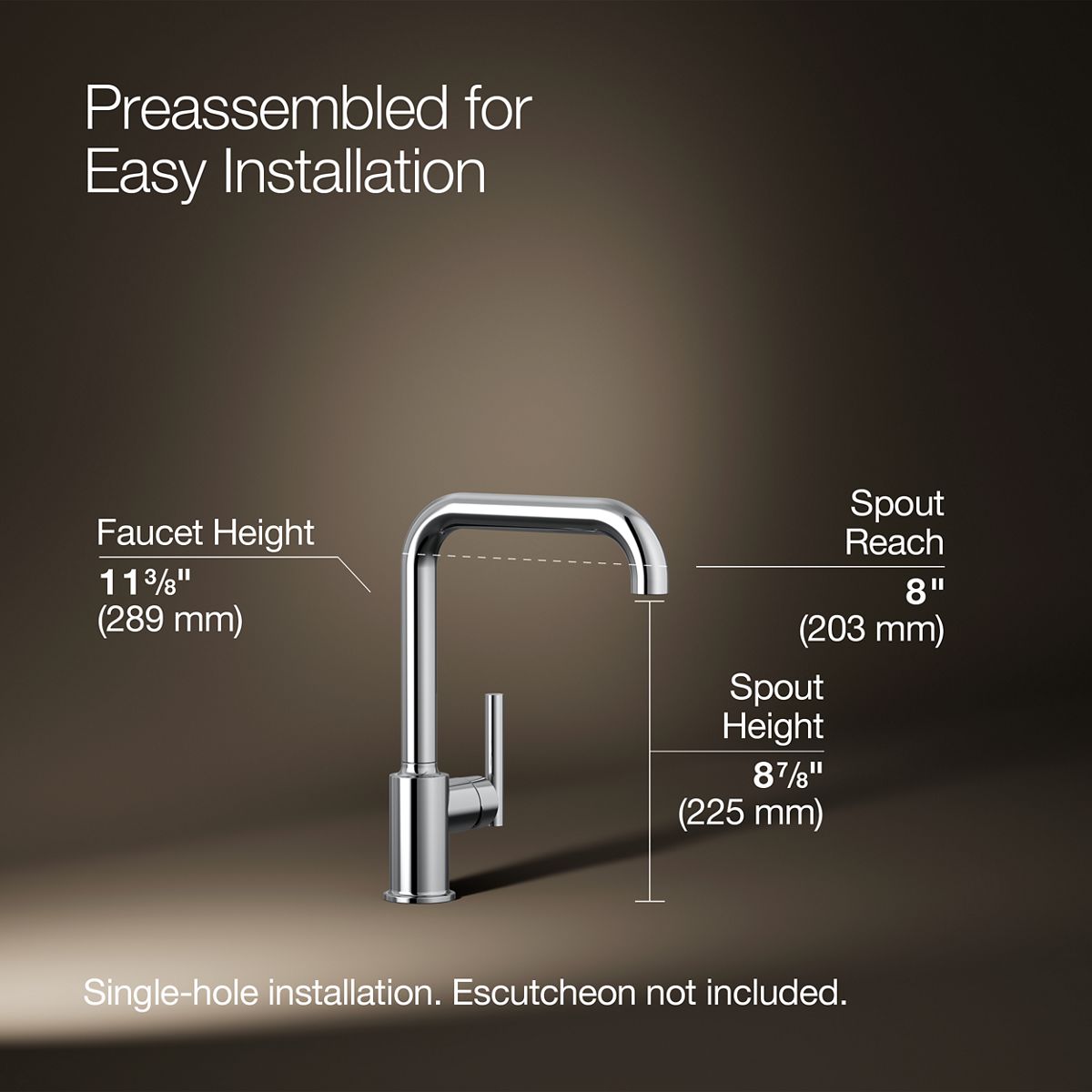 Purist® Single-handle kitchen sink faucet — thumbnail 3