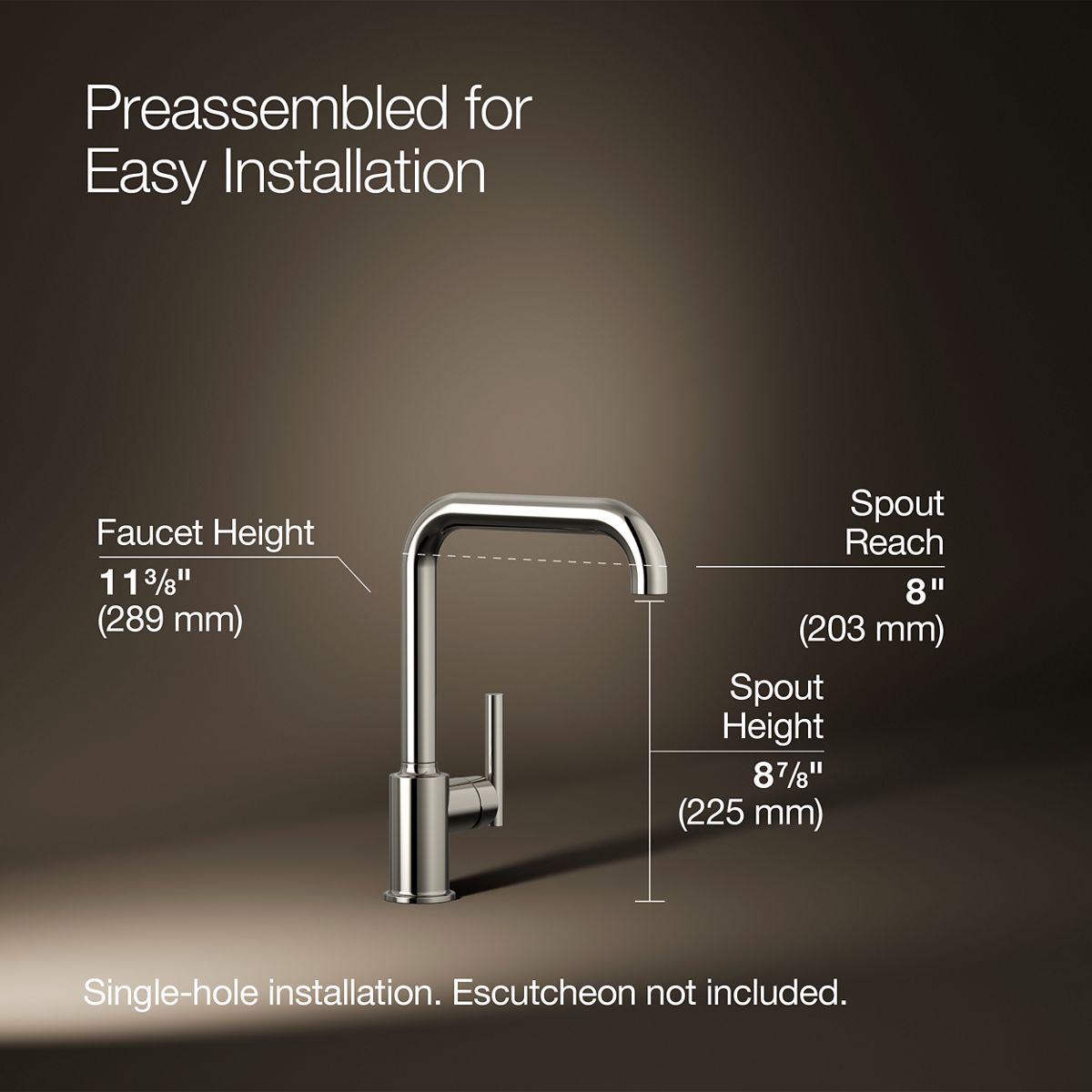 Purist® Single-handle kitchen sink faucet — thumbnail 3