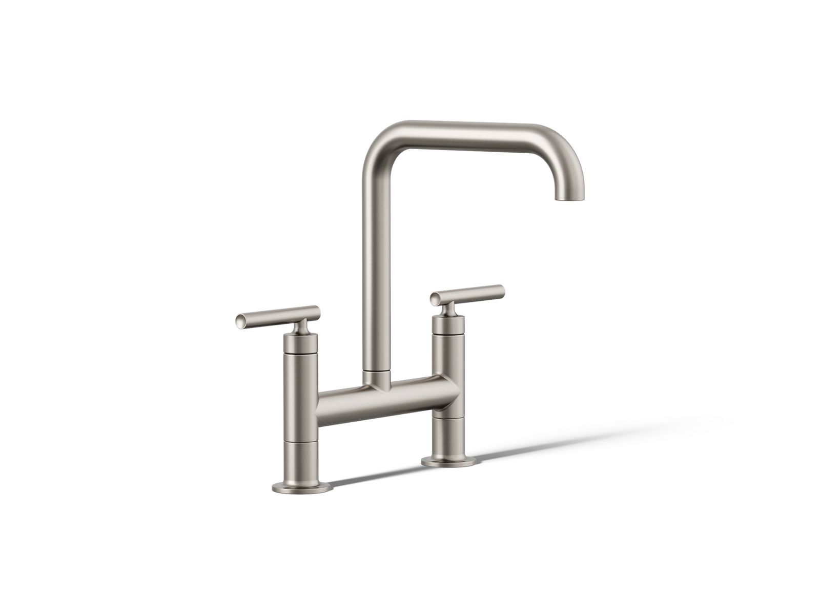 Purist® Two-hole bridge kitchen sink faucet — image 1