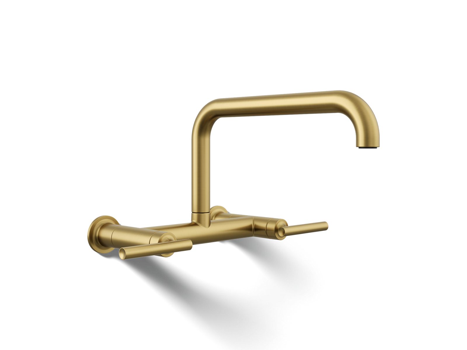 Purist® Two-hole wall-mount bridge kitchen sink faucet