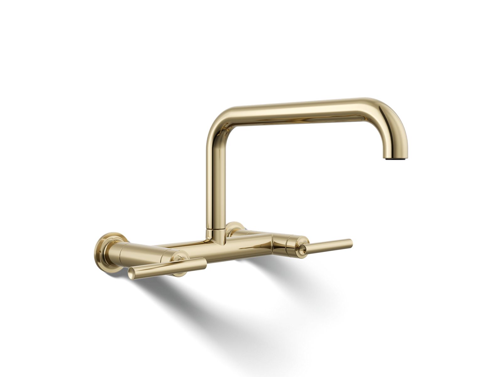 Purist® Two-hole wall-mount bridge kitchen sink faucet — image 1