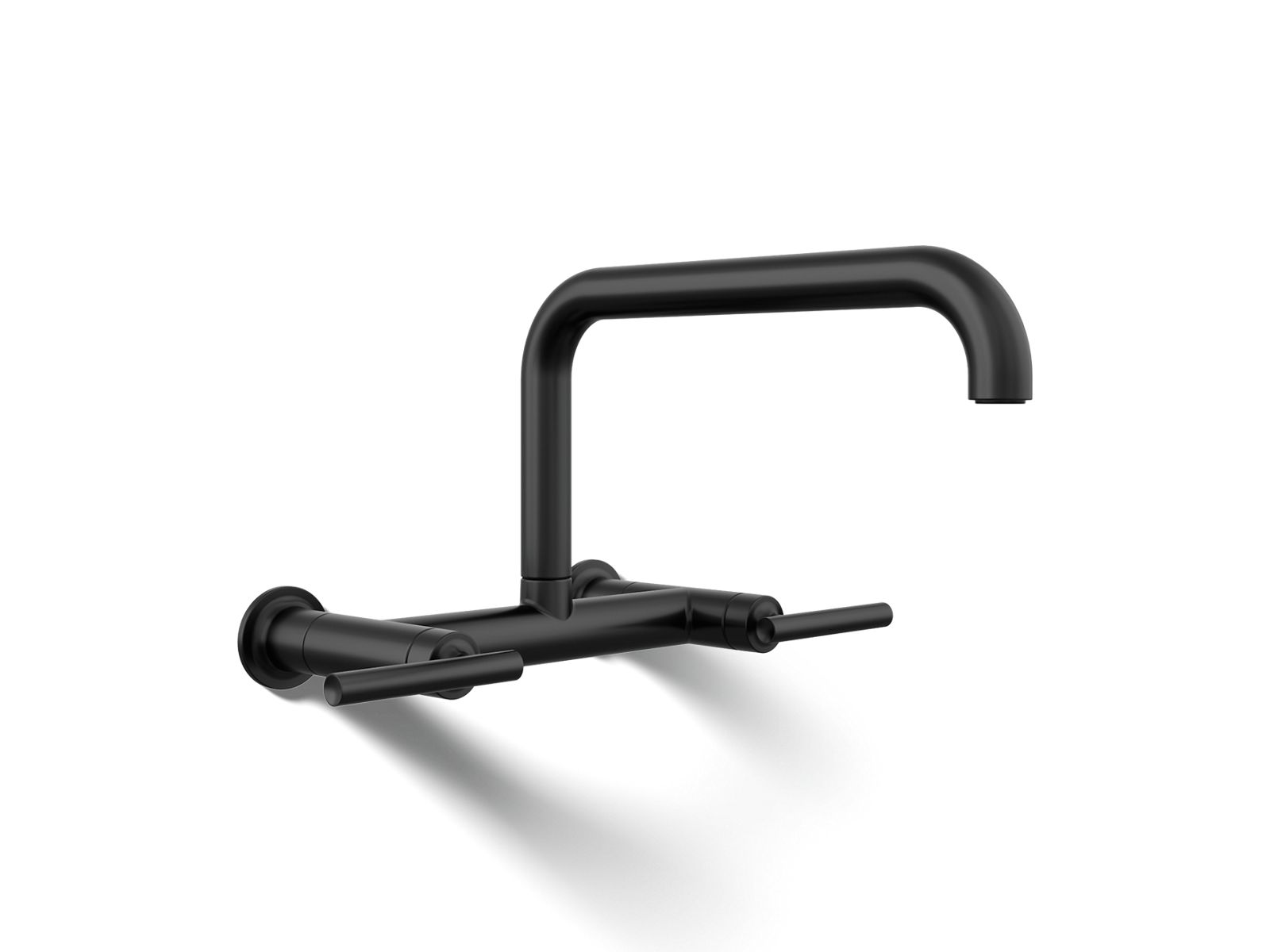Purist® Two-hole wall-mount bridge kitchen sink faucet — image 1