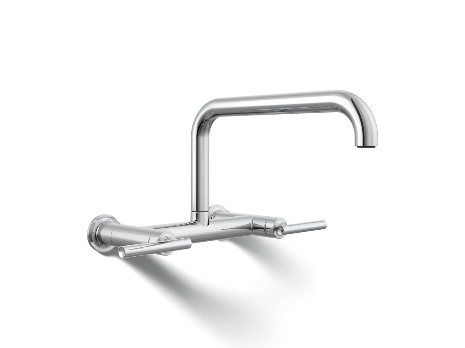 Purist® Two-hole wall-mount bridge kitchen sink faucet — image 1