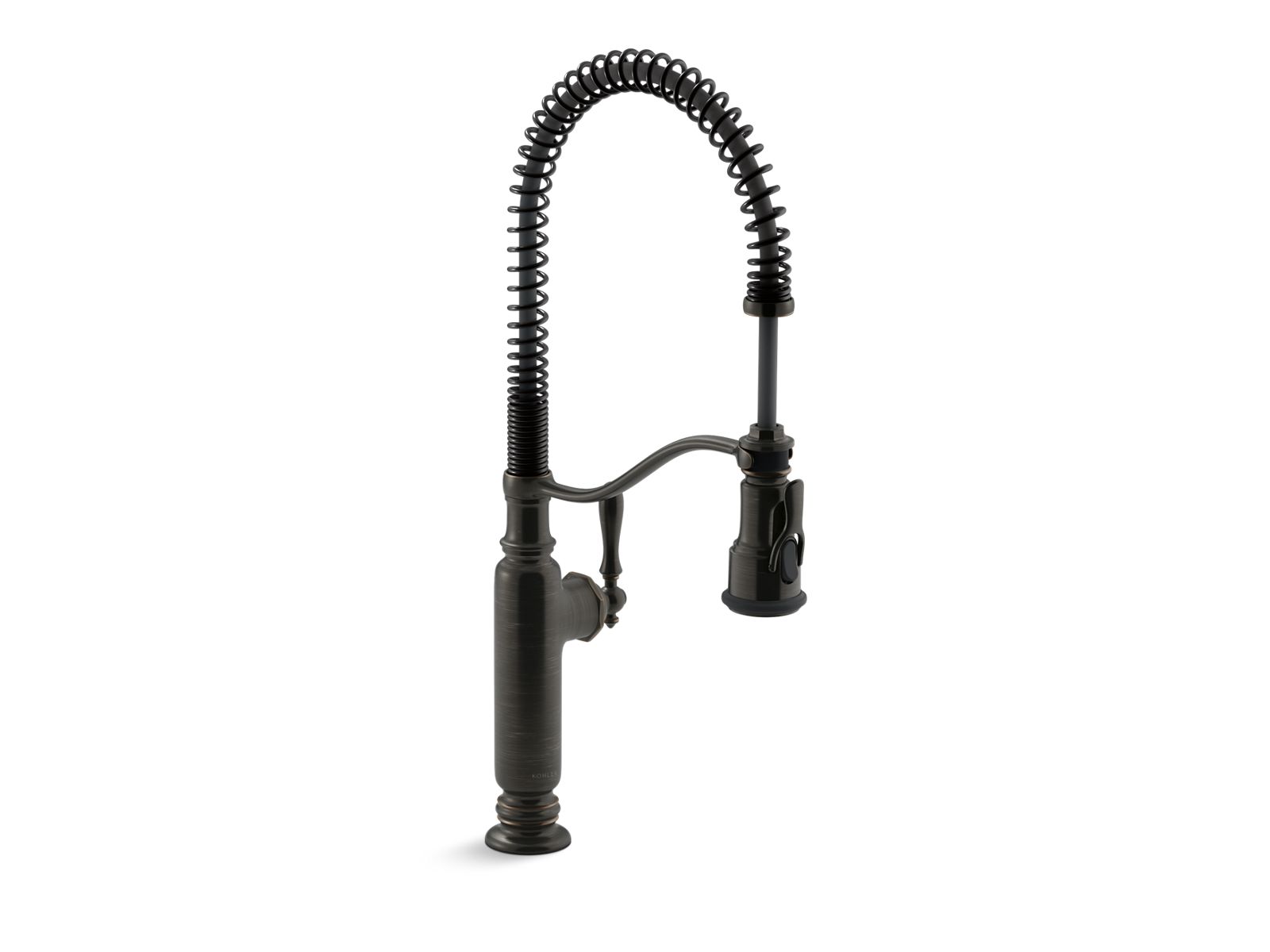 Tournant® Semi-professional kitchen sink faucet with three-function sprayhead