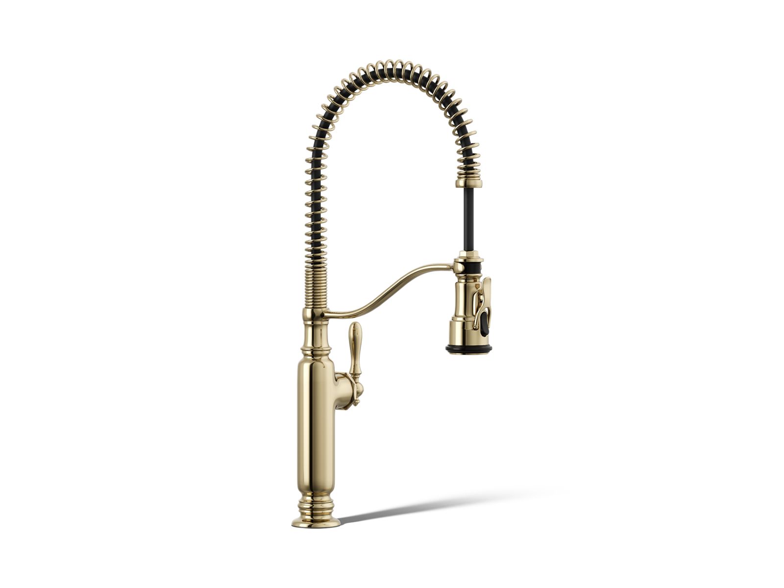 Tournant® Semi-professional kitchen sink faucet with three-function sprayhead