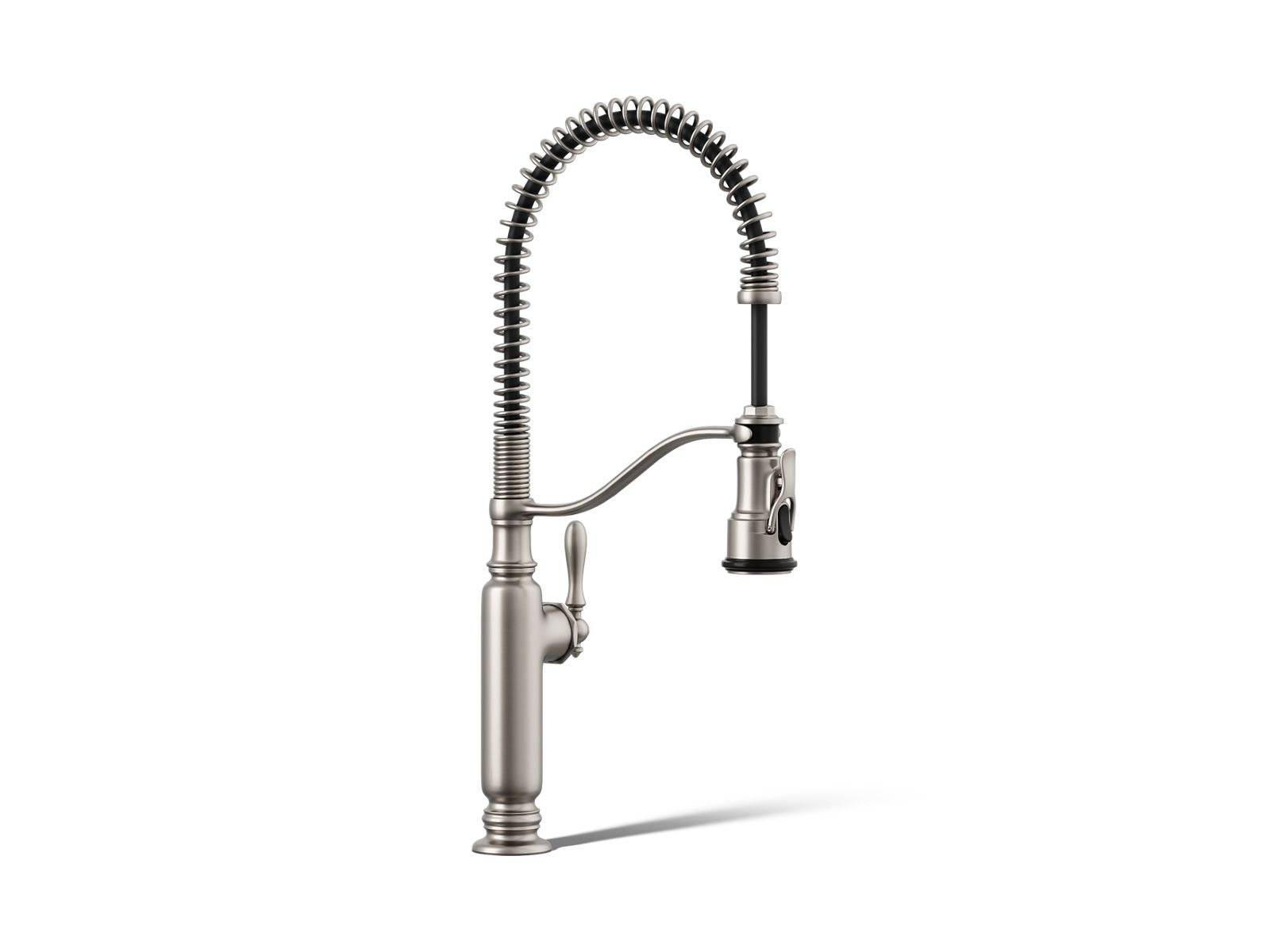 Tournant® Semi-professional kitchen sink faucet with three-function sprayhead — image 1