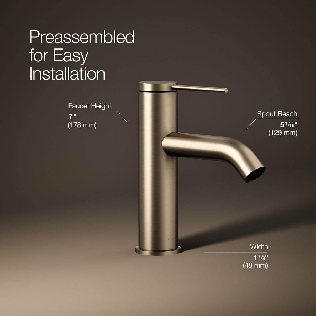 Components® Single-handle bathroom sink faucet, 1.2 gpm — thumbnail 3