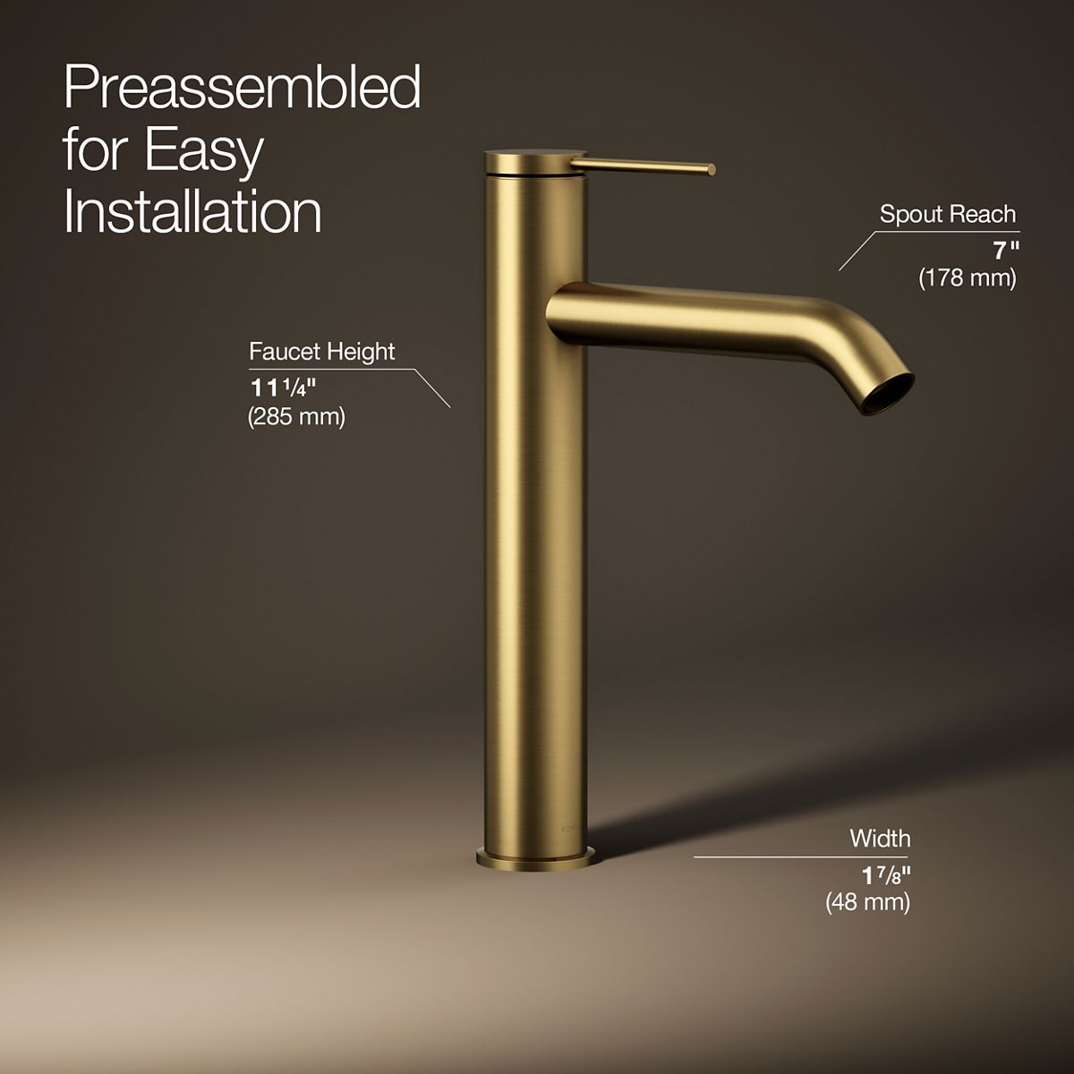 Components® Tall single-handle bathroom sink faucet, 1.2 gpm — thumbnail 3