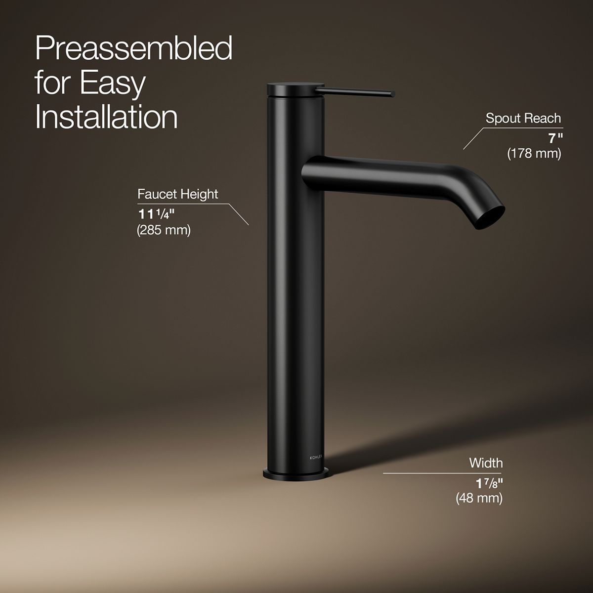 Components® Tall single-handle bathroom sink faucet, 1.2 gpm — thumbnail 3