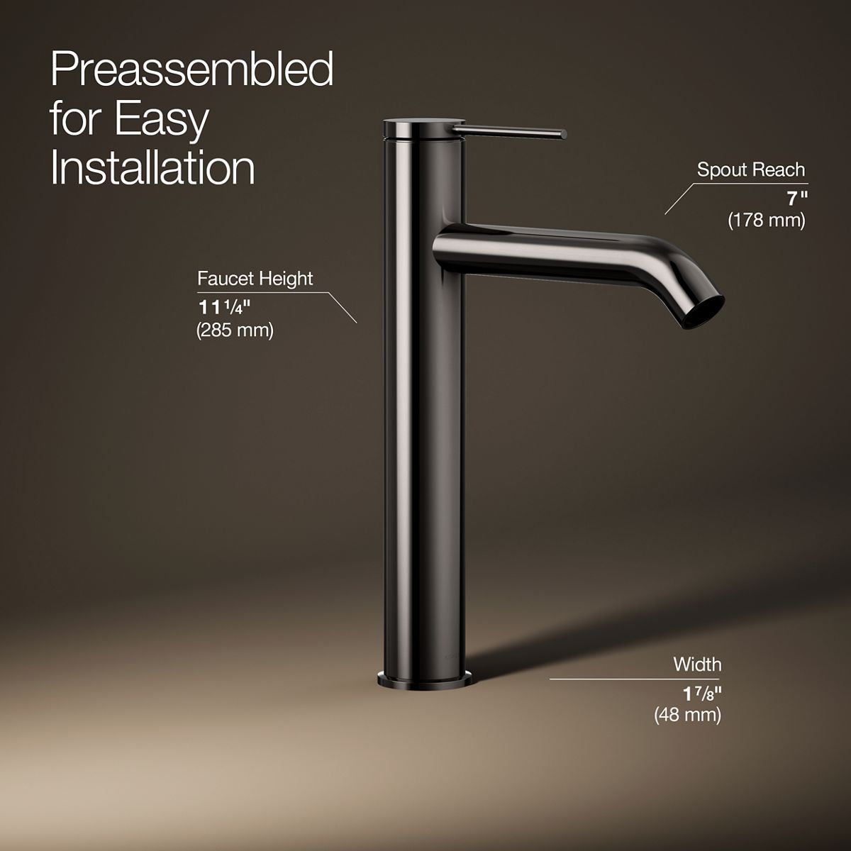 Components® Tall single-handle bathroom sink faucet, 1.2 gpm — thumbnail 3